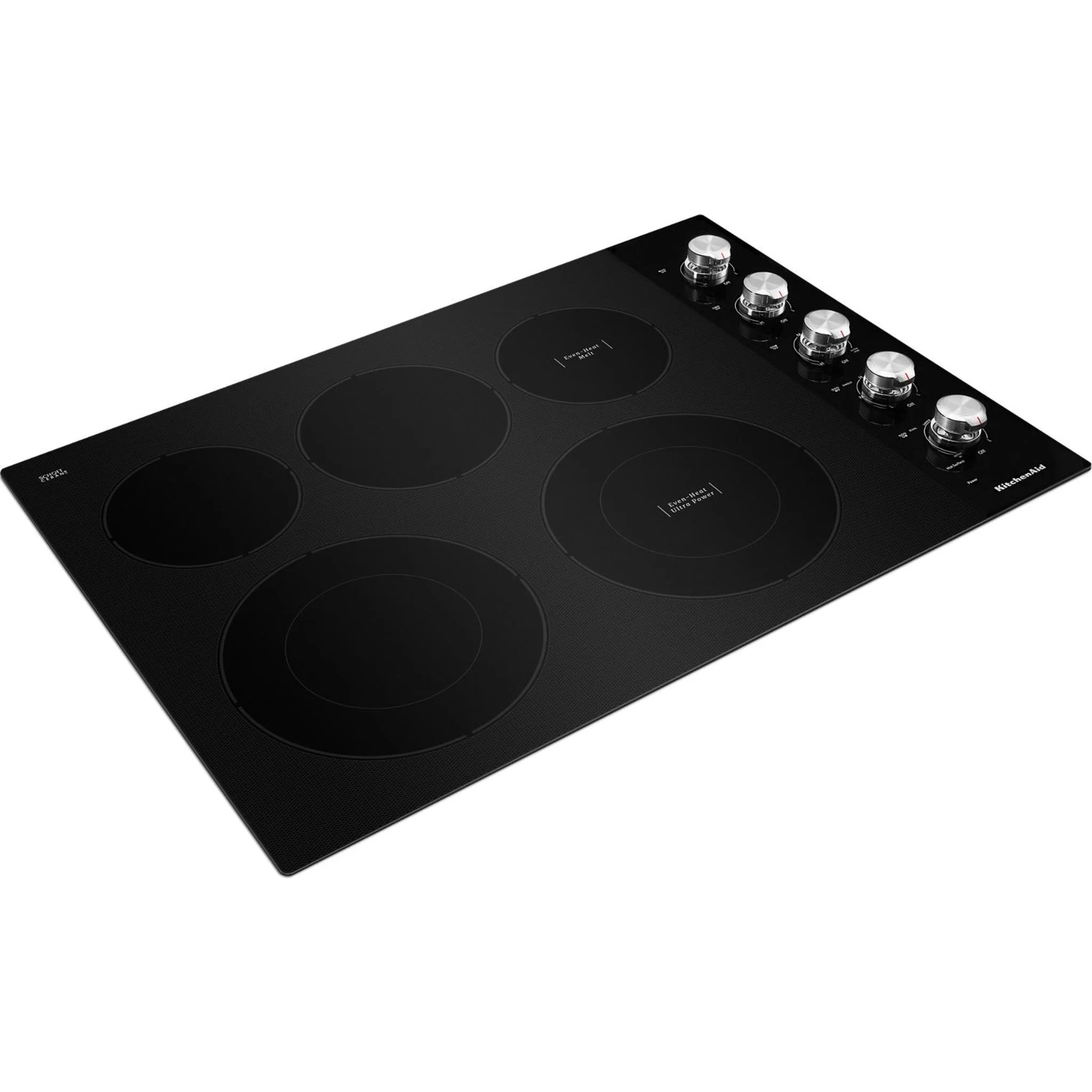 KitchenAid 30" Electric Cooktop with 5 Elements and Knob Controls -Black (KCES550HBL) - Image 11