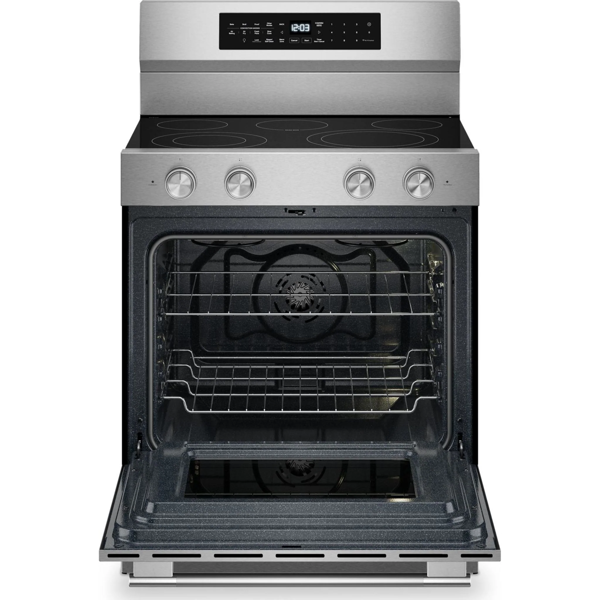 KitchenAid 5.3 Cu. Ft. Freestanding Electric Range with Convection Cooking Modes -Fingerprint Resistant Stainless Steel (YKFES530SPS) - Image 13