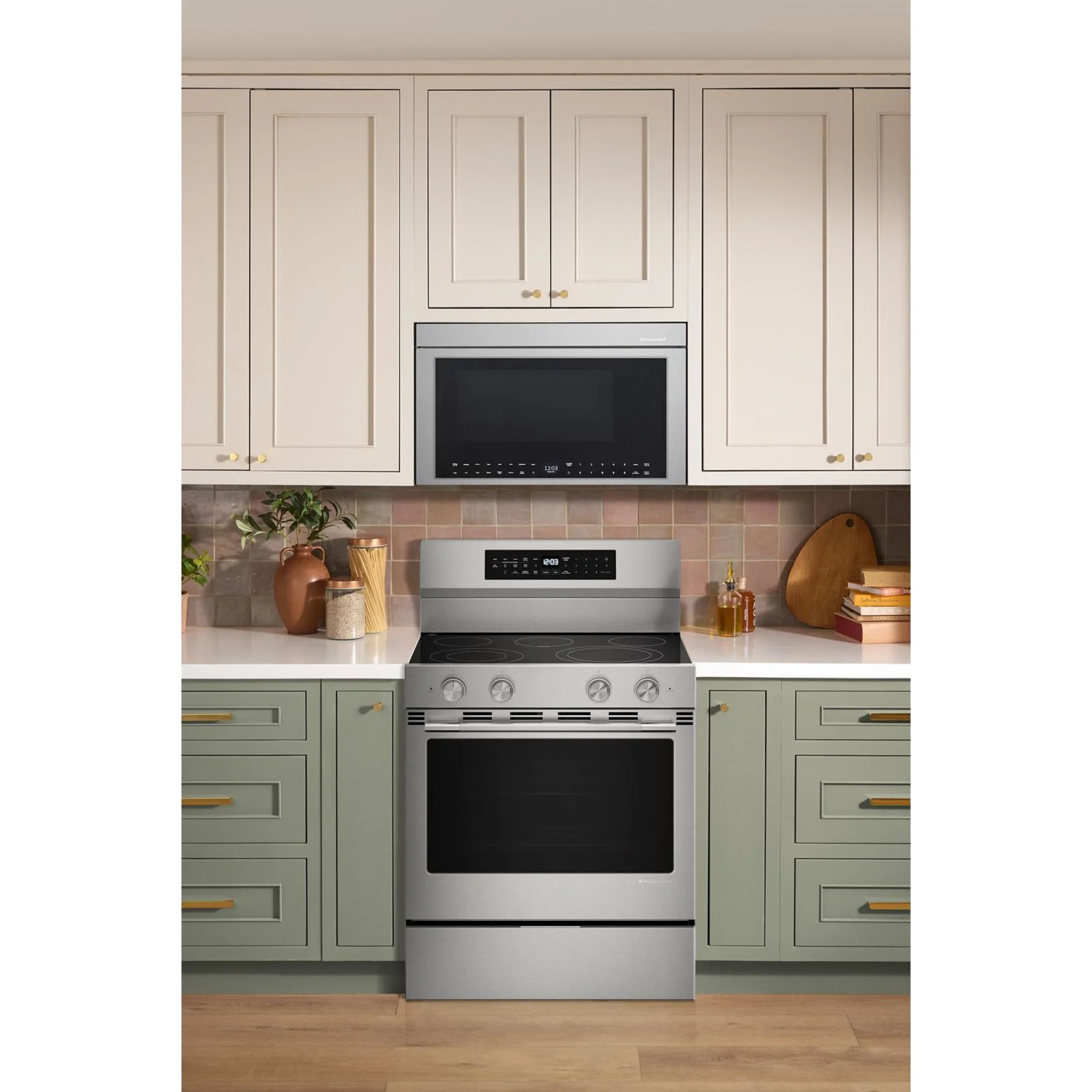 KitchenAid 5.3 Cu. Ft. Freestanding Electric Range with Convection Cooking Modes -Fingerprint Resistant Stainless Steel (YKFES530SPS) - Image 4