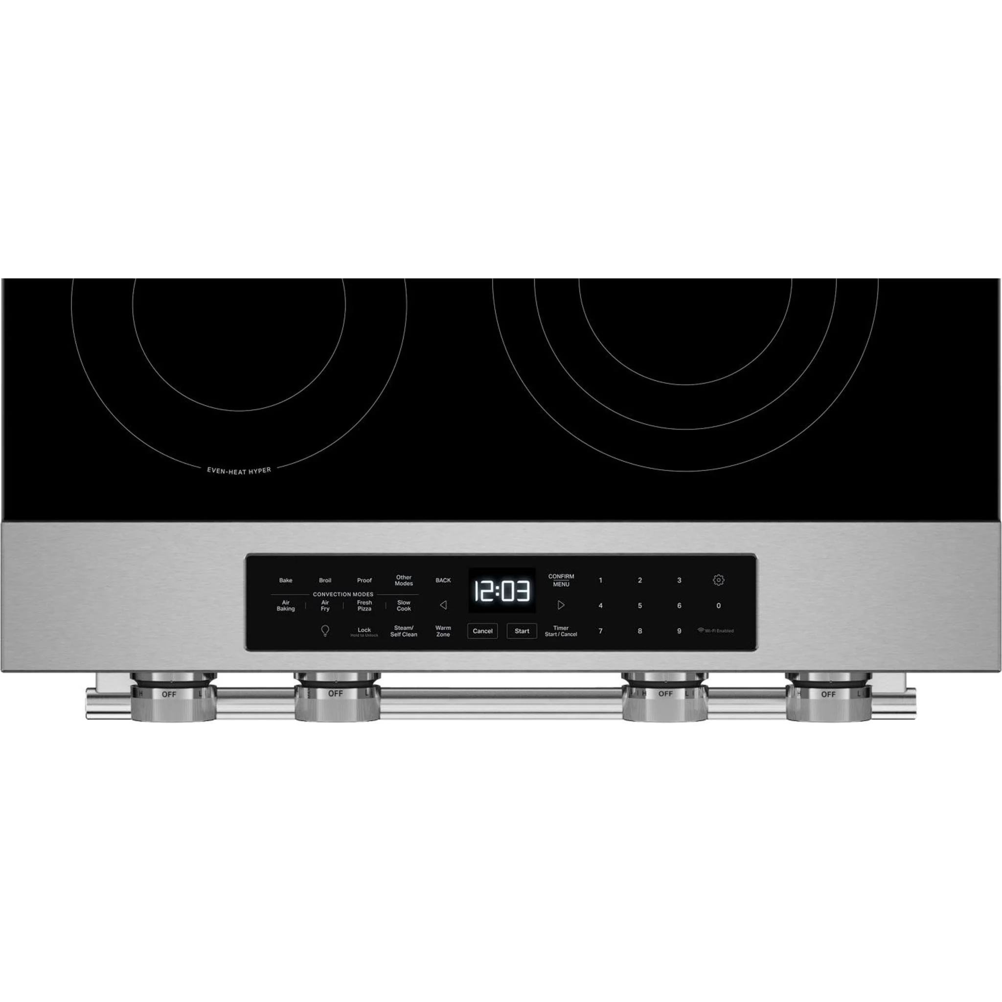 KitchenAid 5.3 Cu. Ft. Smart Slide-in Electric Range with Convection Cooking Modes -PrintShield™ Stainless Finish (YKSES330SPS) - Image 15