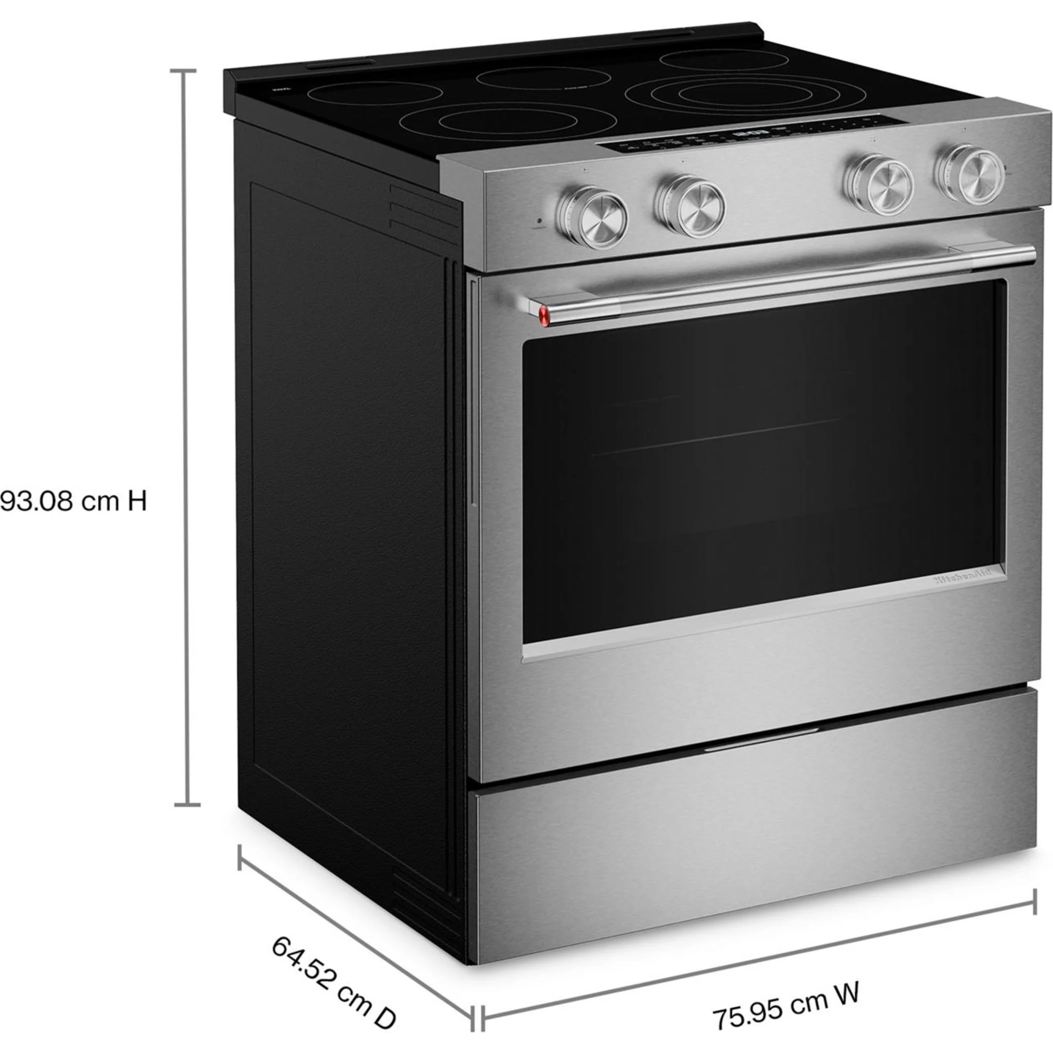 KitchenAid 5.3 Cu. Ft. Smart Slide-in Electric Range with Convection Cooking Modes -PrintShield™ Stainless Finish (YKSES330SPS) - Image 19