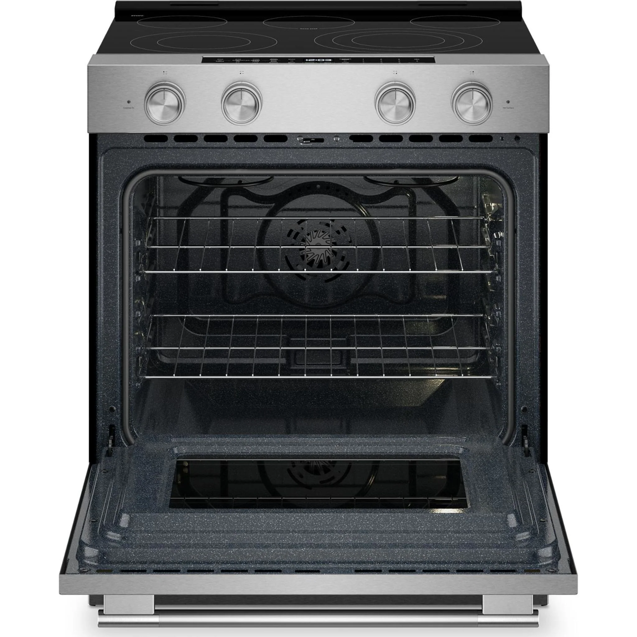 KitchenAid 5.3 Cu. Ft. Smart Slide-in Electric Range with Convection Cooking Modes -PrintShield™ Stainless Finish (YKSES330SPS) - Image 6