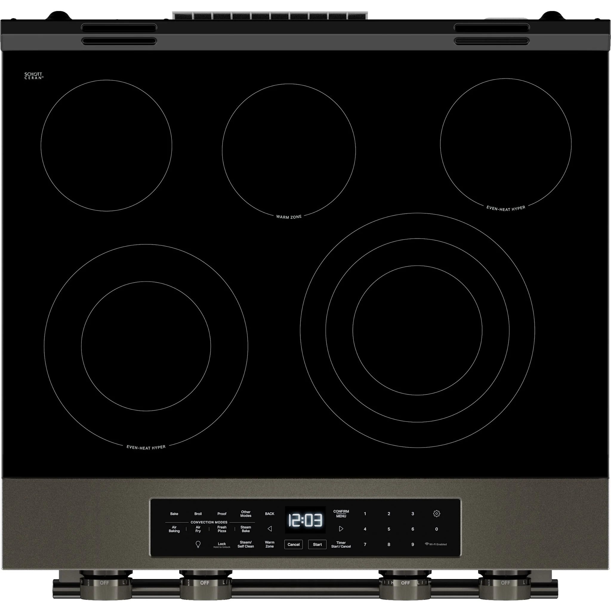 KitchenAid 5.3 Cu. Ft. Slide-in Electric Range with Two Even-HeatHyper Elements and Convection Cooking Modes -Black Ore (YKSES530SBE) - Image 3