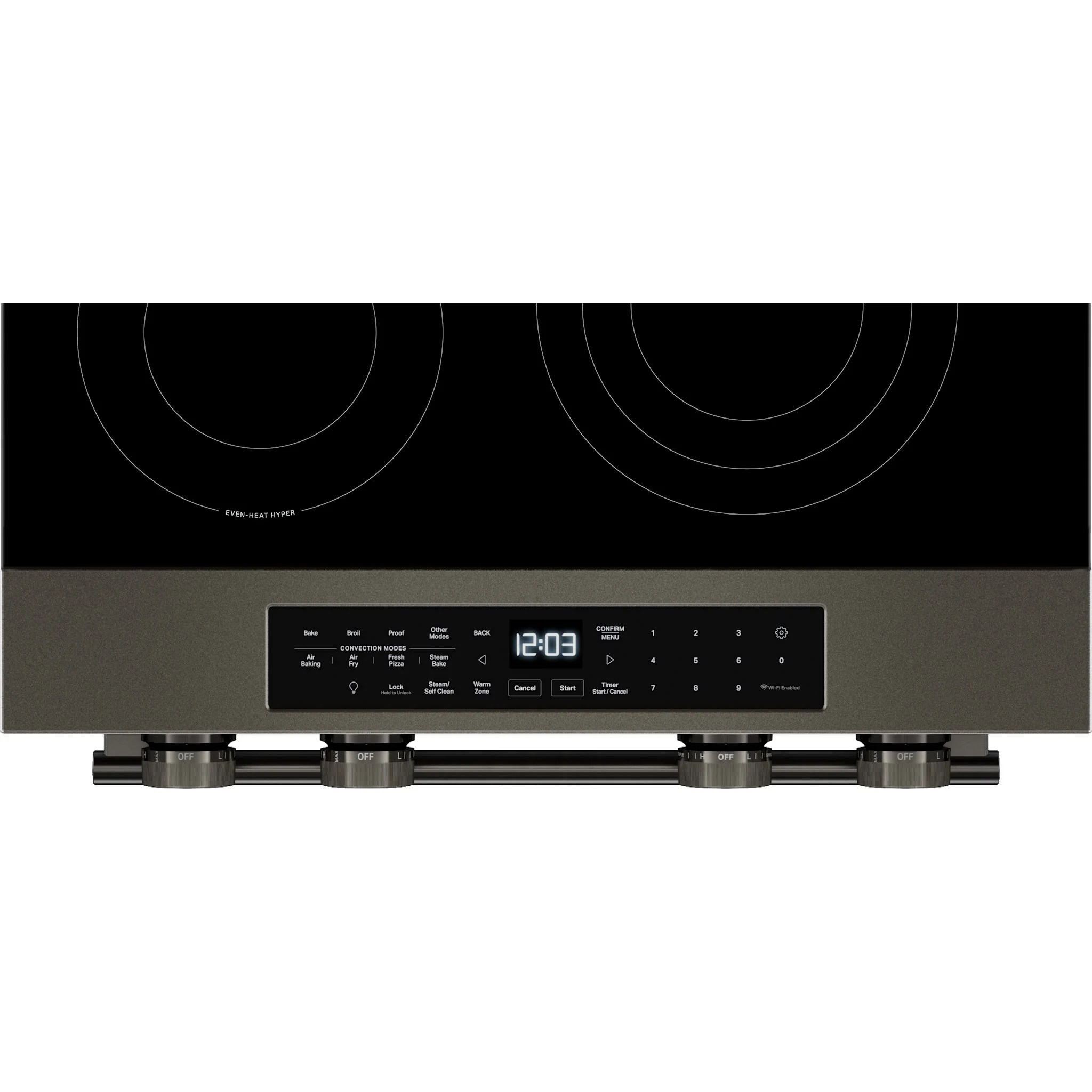 KitchenAid 5.3 Cu. Ft. Slide-in Electric Range with Two Even-HeatHyper Elements and Convection Cooking Modes -Black Ore (YKSES530SBE) - Image 4