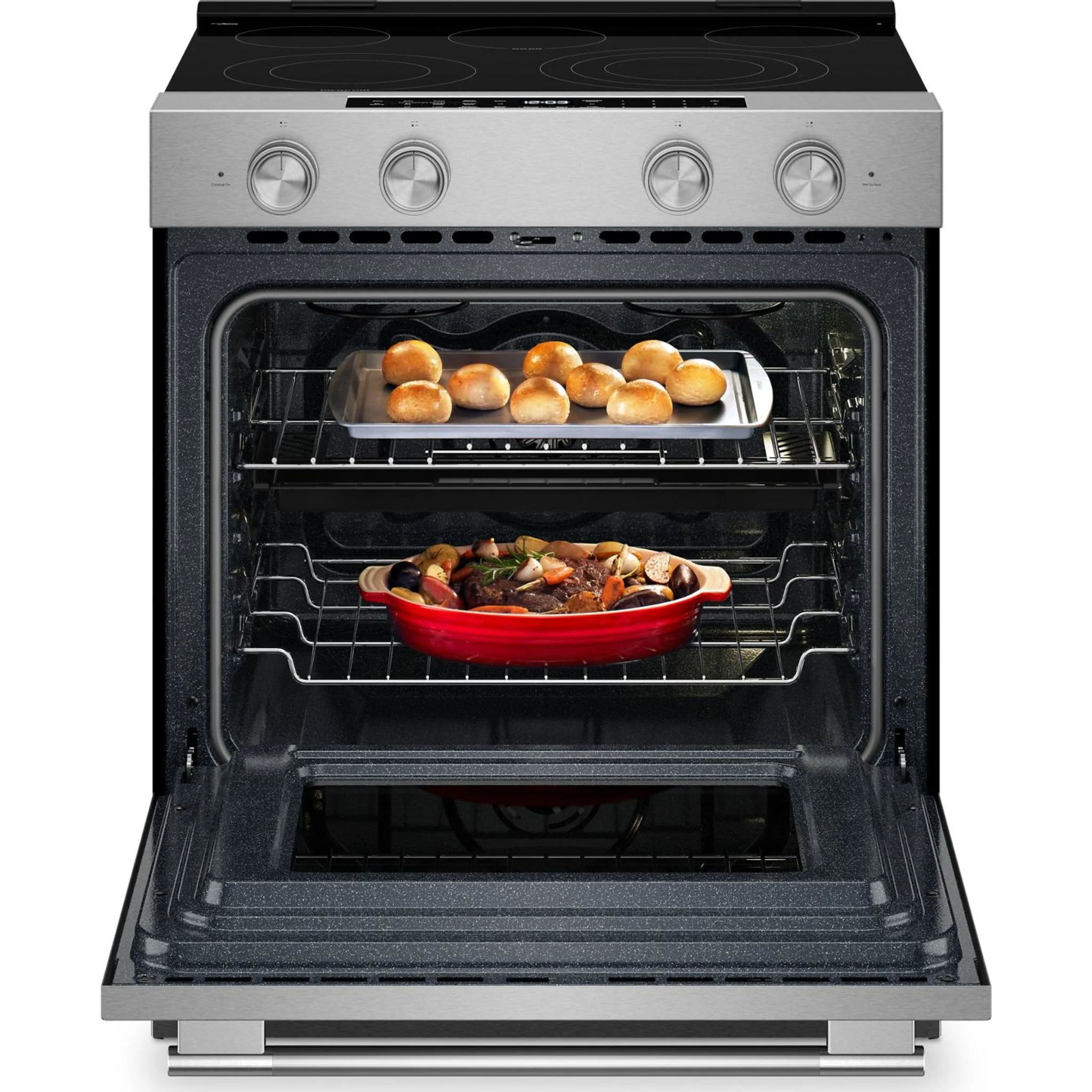 KitchenAid 5.3 Cu. Ft. Slide-in Electric Range with Two Even-HeatHyper Elements and Convection Cooking Modes -Fingerprint Resistant Stainless Steel (YKSES530SPS) - Image 11