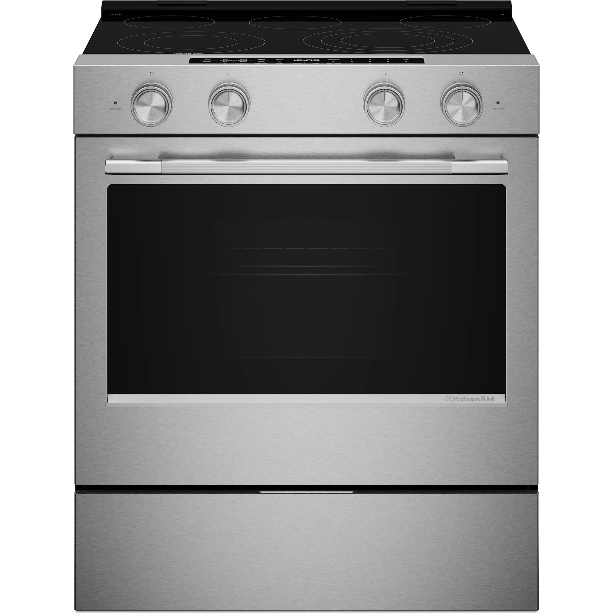 KitchenAid 5.3 Cu. Ft. Slide-in Electric Range with Two Even-HeatHyper Elements and Convection Cooking Modes -Fingerprint Resistant Stainless Steel (YKSES530SPS) - Image 3