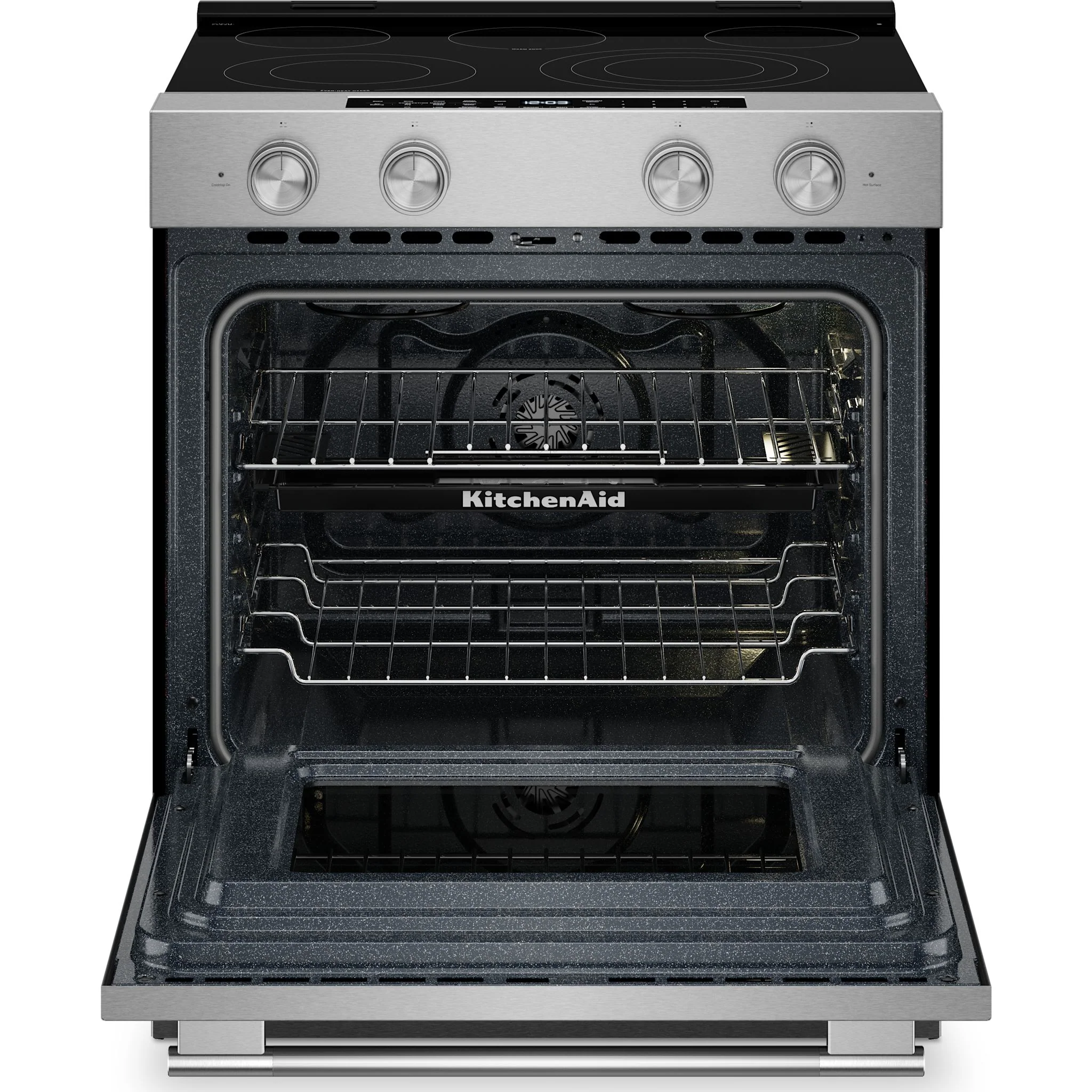 KitchenAid 5.3 Cu. Ft. Slide-in Electric Range with Two Even-HeatHyper Elements and Convection Cooking Modes -Fingerprint Resistant Stainless Steel (YKSES530SPS) - Image 4