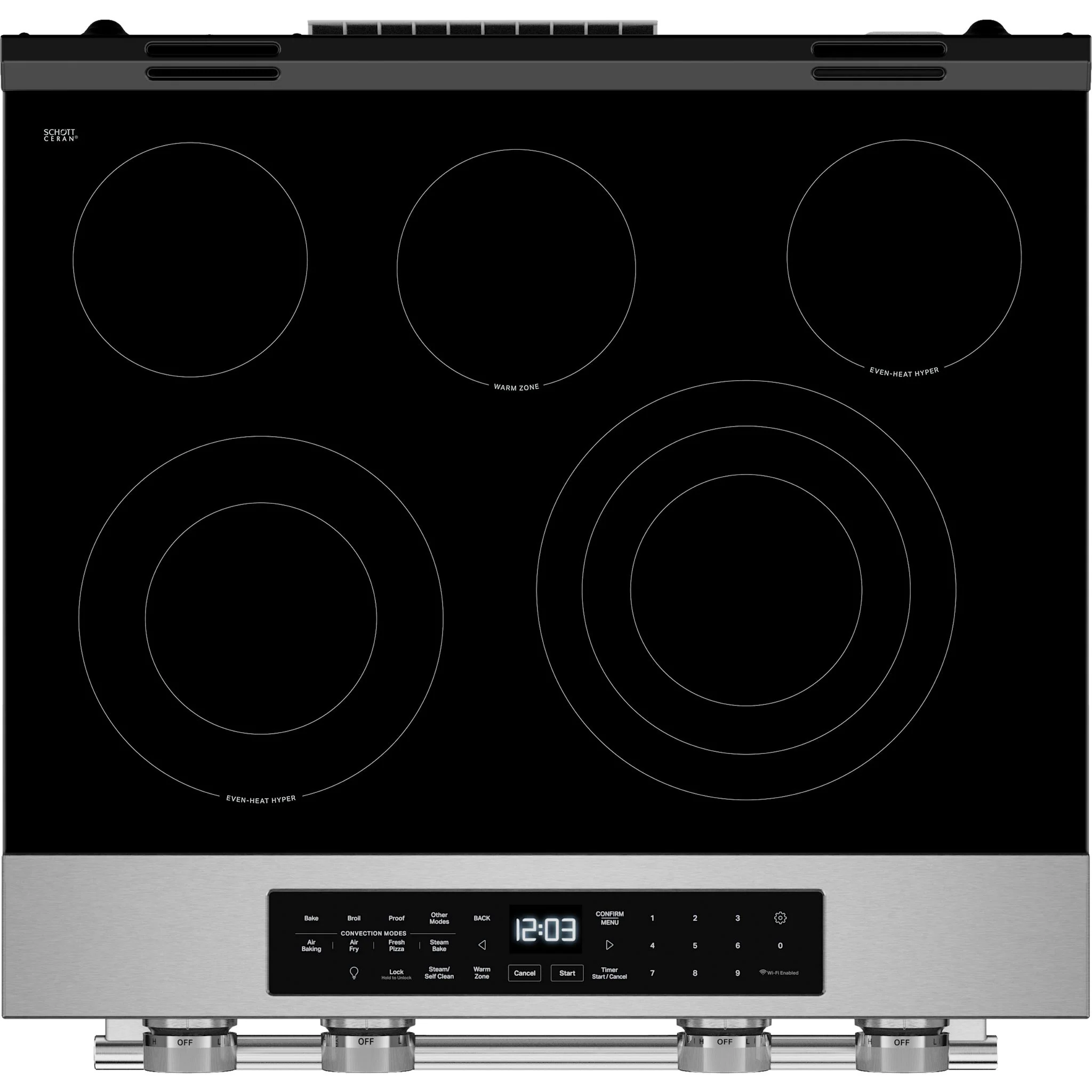 KitchenAid 5.3 Cu. Ft. Slide-in Electric Range with Two Even-HeatHyper Elements and Convection Cooking Modes -Fingerprint Resistant Stainless Steel (YKSES530SPS) - Image 6