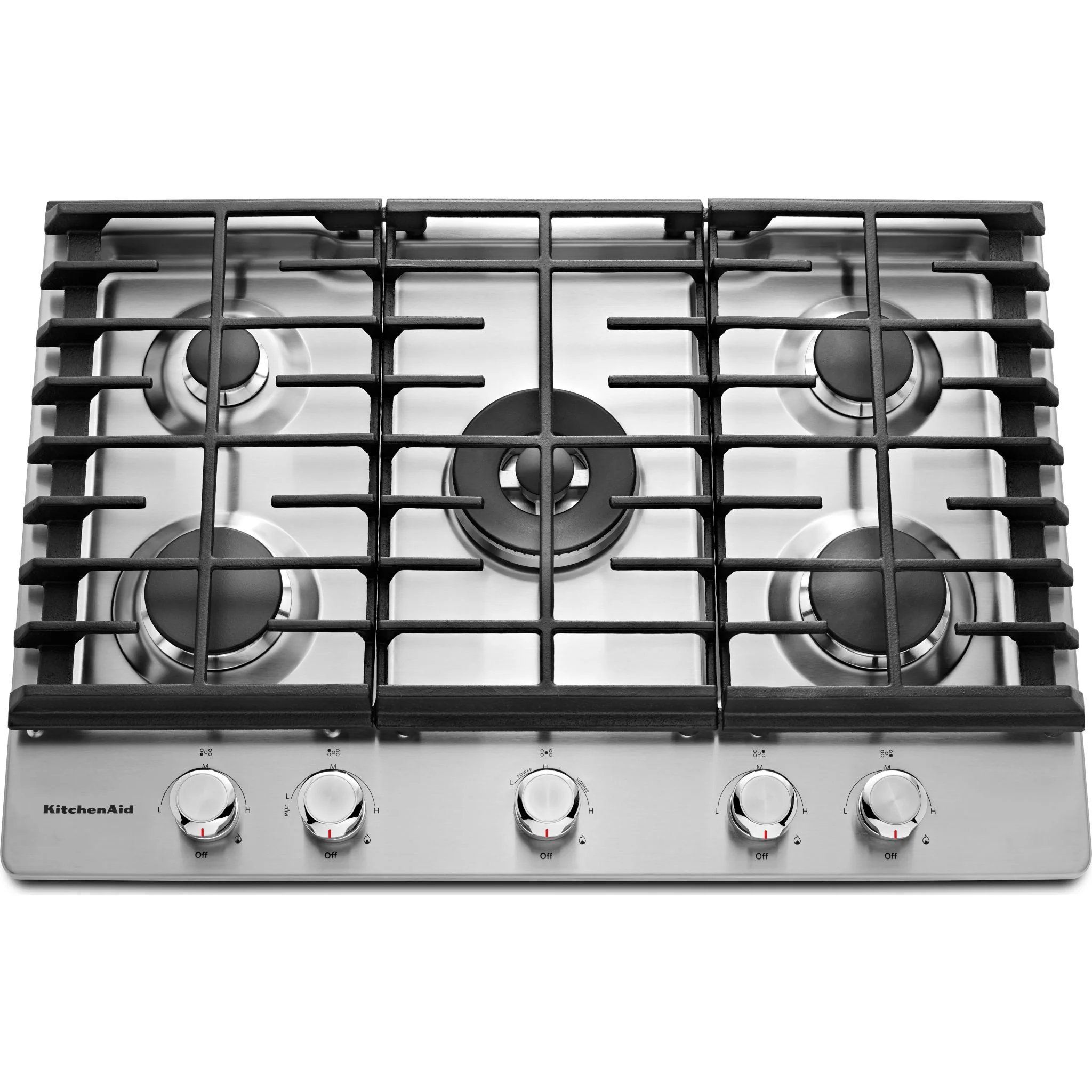 KitchenAid 30" 5-Burner Gas Cooktop -Stainless Steel (KCGS550ESS) - Image 32