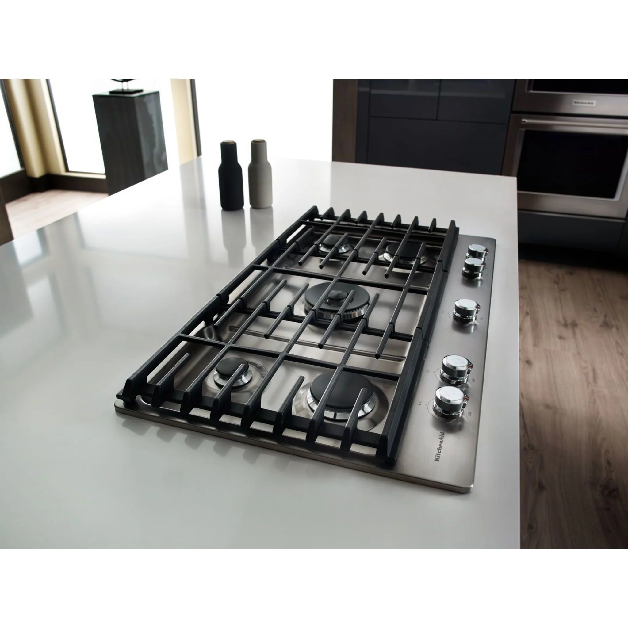 KitchenAid 30" 5-Burner Gas Cooktop -Stainless Steel (KCGS550ESS) - Image 8