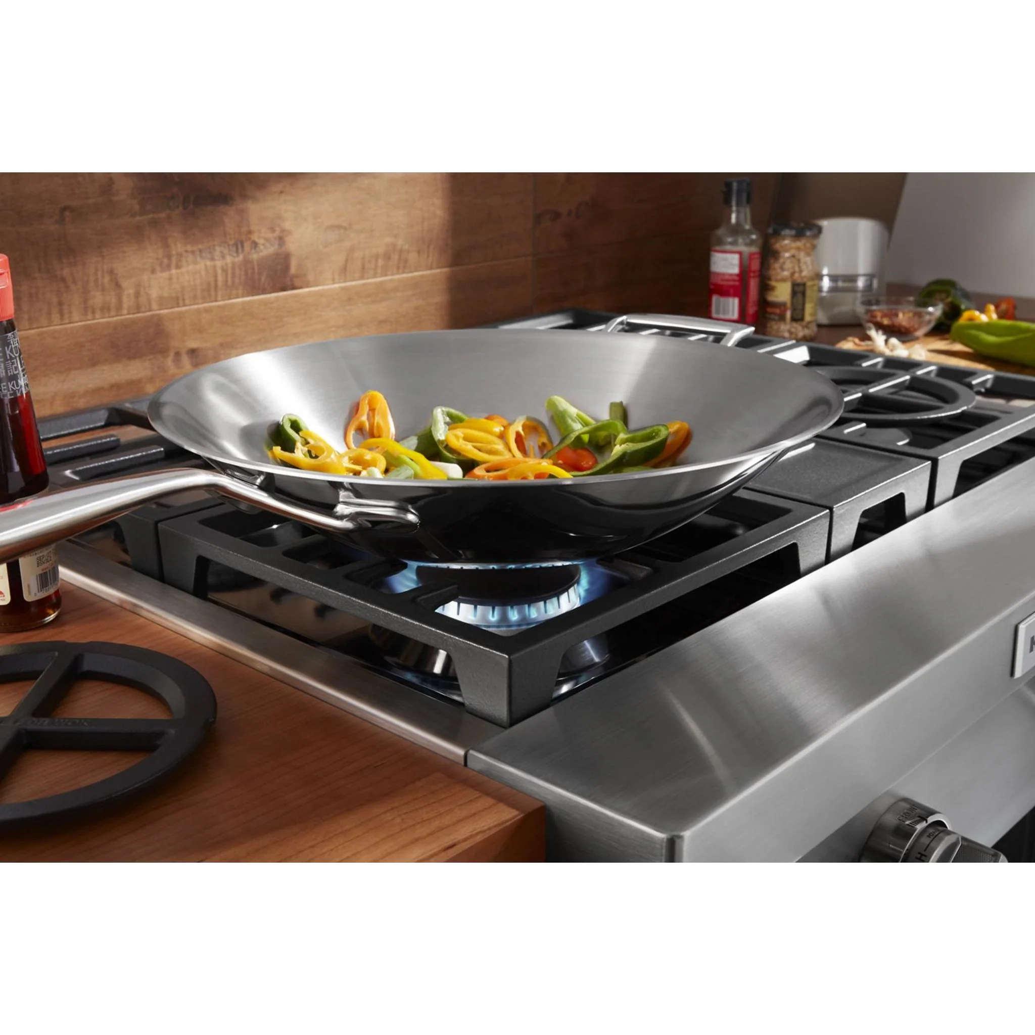 KitchenAid 30'' 4-Burner Commercial-Style Gas Rangetop -Stainless Steel (KCGC500JSS) - Image 6