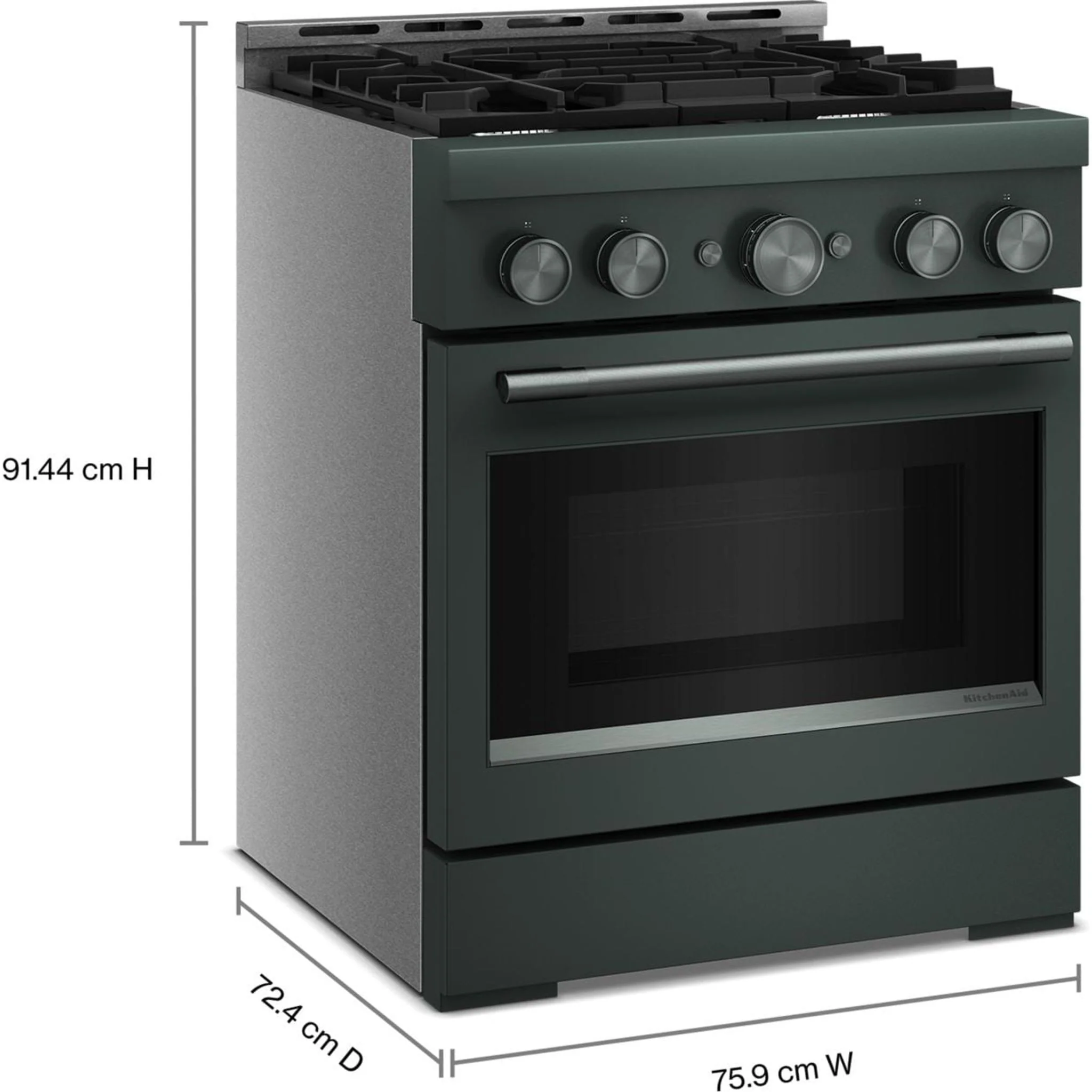 KitchenAid 30" Gas Range (KFGS930SJP) - Juniper - Image 2