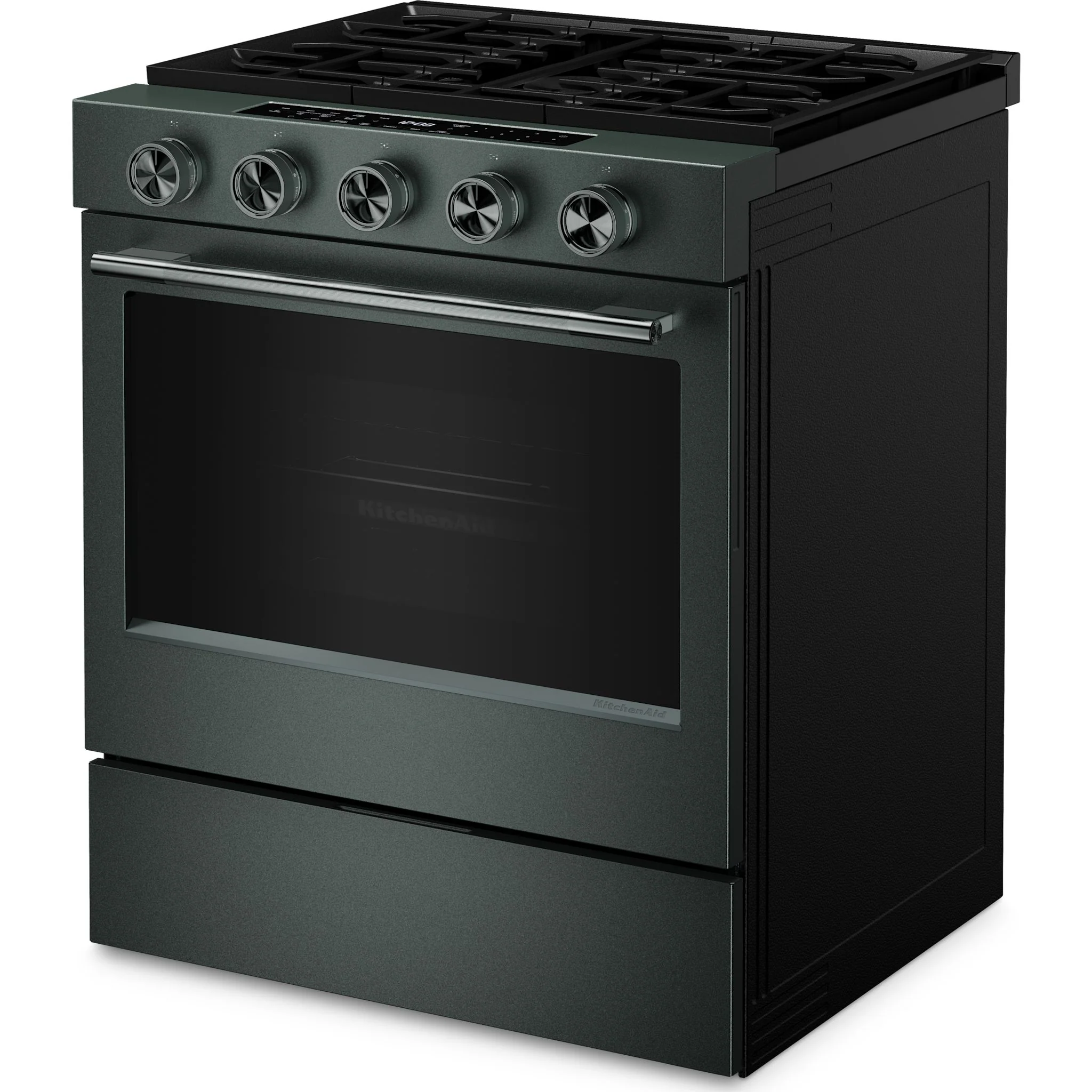 KitchenAid 5.0 Cu. Ft. Smart Slide-in Gas Range with Convection Cooking Modes and 2-in-1 Burner -Juniper (KSGS530SJP) - Image 10