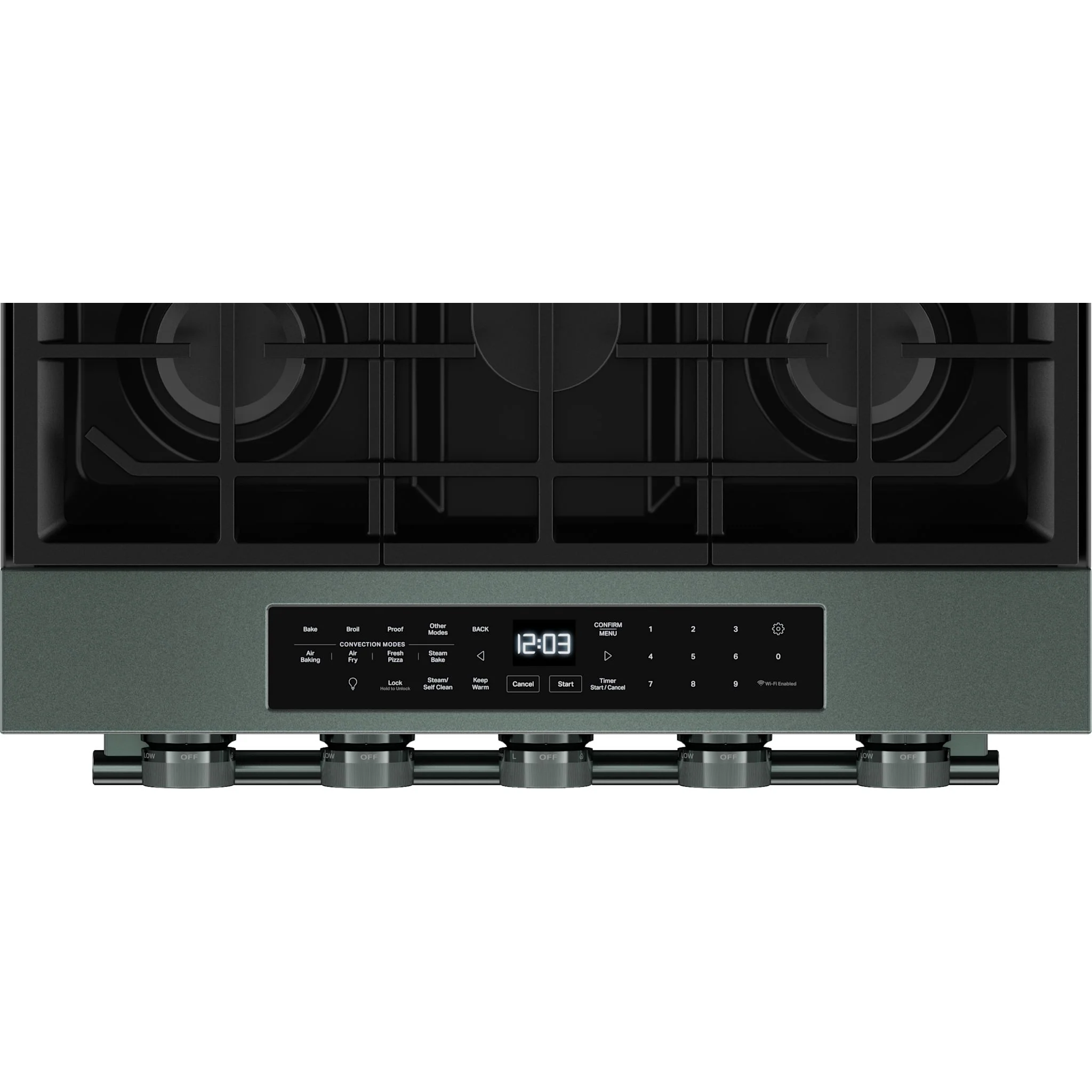 KitchenAid 5.0 Cu. Ft. Smart Slide-in Gas Range with Convection Cooking Modes and 2-in-1 Burner -Juniper (KSGS530SJP) - Image 5