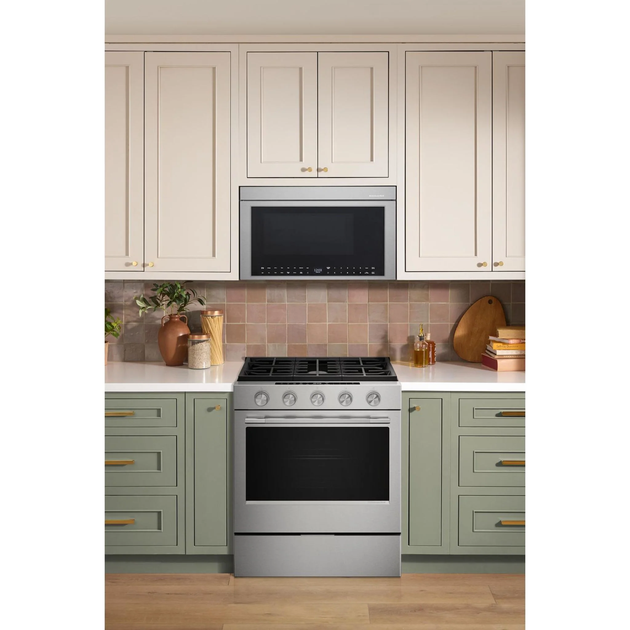 KitchenAid 5.0 Cu. Ft. Smart Slide-in Gas Range with Convection Cooking Modes and 2-in-1 Burner -Fingerprint Resistant Stainless Steel (KSGS530SPS) - Image 15