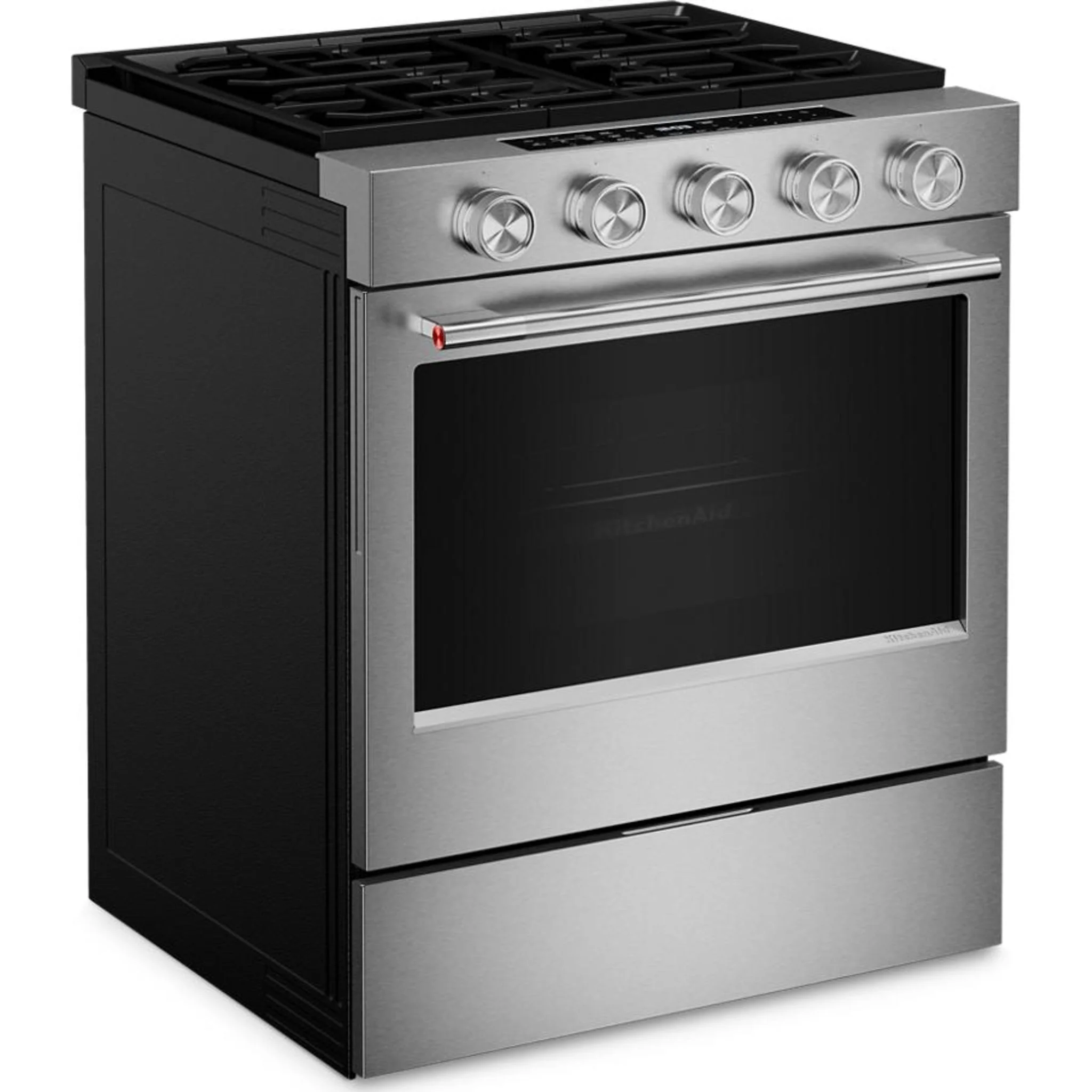 KitchenAid 5.0 Cu. Ft. Smart Slide-in Gas Range with Convection Cooking Modes and 2-in-1 Burner -Fingerprint Resistant Stainless Steel (KSGS530SPS) - Image 17