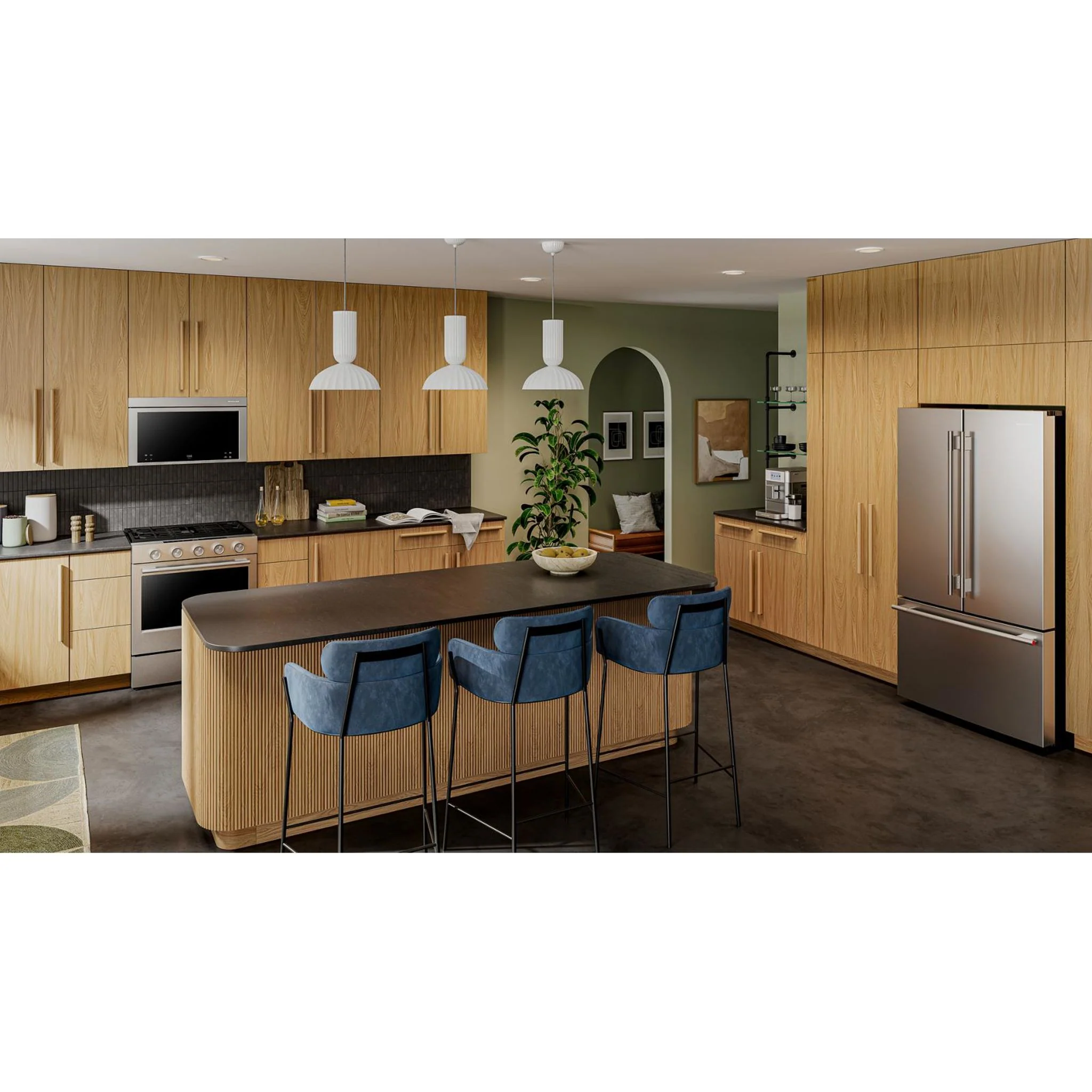 KitchenAid 5.0 Cu. Ft. Smart Slide-in Gas Range with Convection Cooking Modes and 2-in-1 Burner -Fingerprint Resistant Stainless Steel (KSGS530SPS) - Image 7