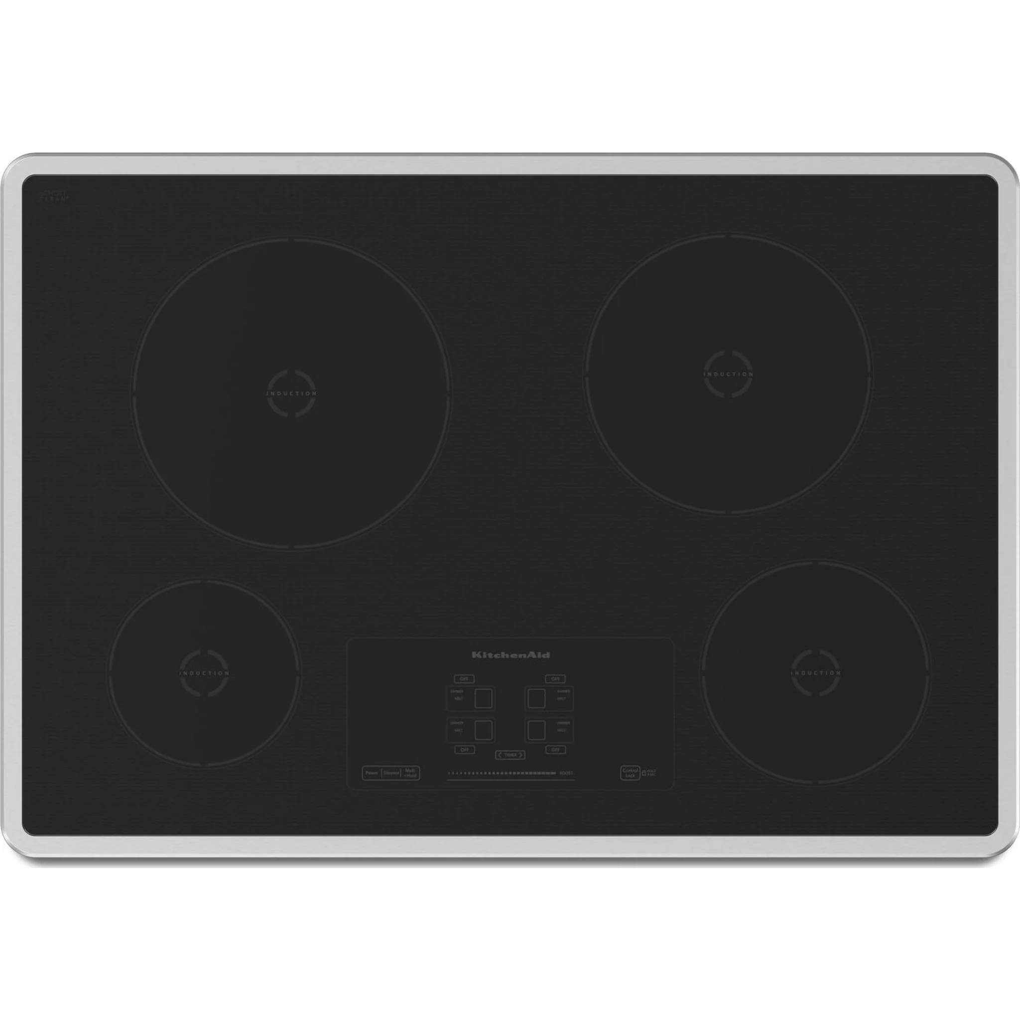 KitchenAid  30" Induction Cooktop with 4 Elements and Touch-Activated Controls (KICU500XSS) - Image 3