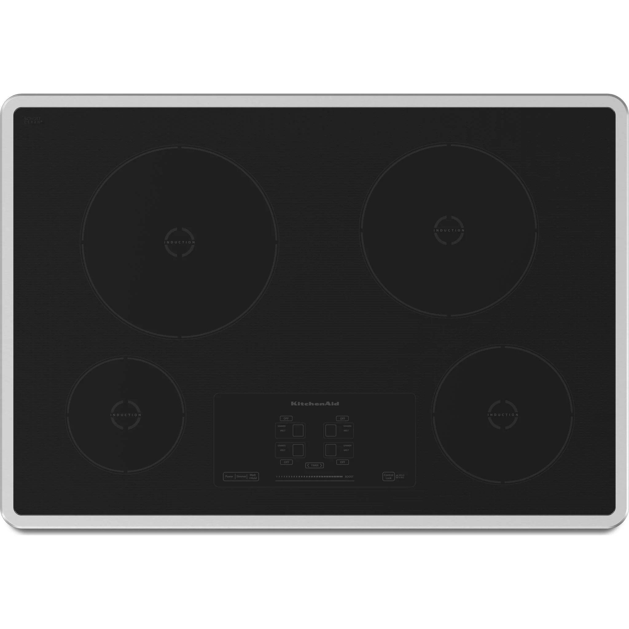 KitchenAid  30" Induction Cooktop with 4 Elements and Touch-Activated Controls (KICU500XSS) - Image 4