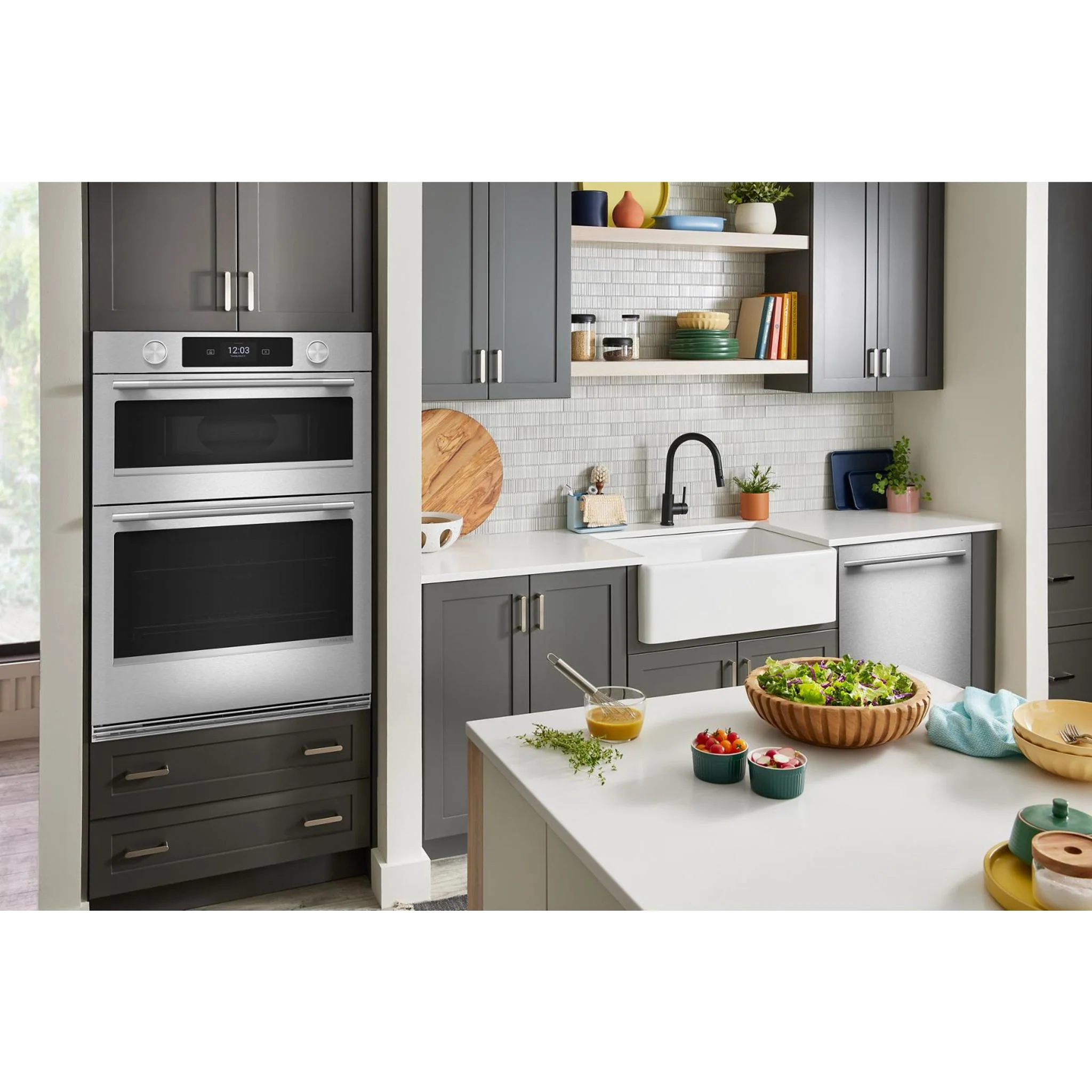 KitchenAid 30-inch Smart Electric Combo Wall Oven with Assisted Cooking Modes - PrintShieldFinish -PrintShield Stainless (KOEC730SPS) - Image 5