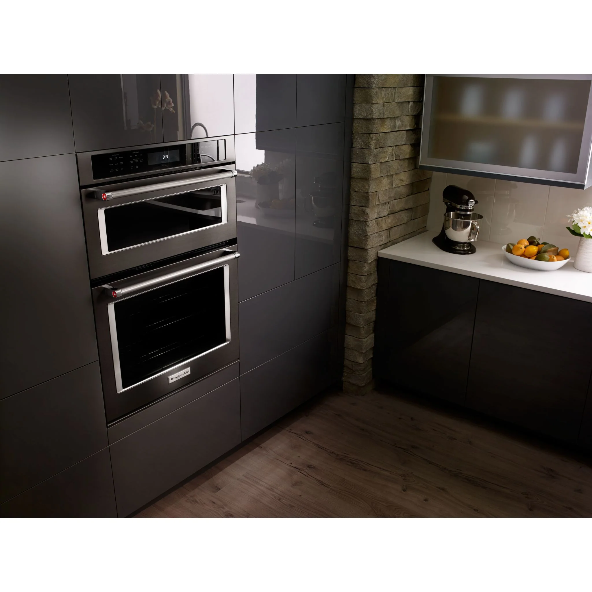 KitchenAid  30" Combination Wall Oven with Even-Heat True Convection (Lower Oven) (KOCE500EBS) - Image 16