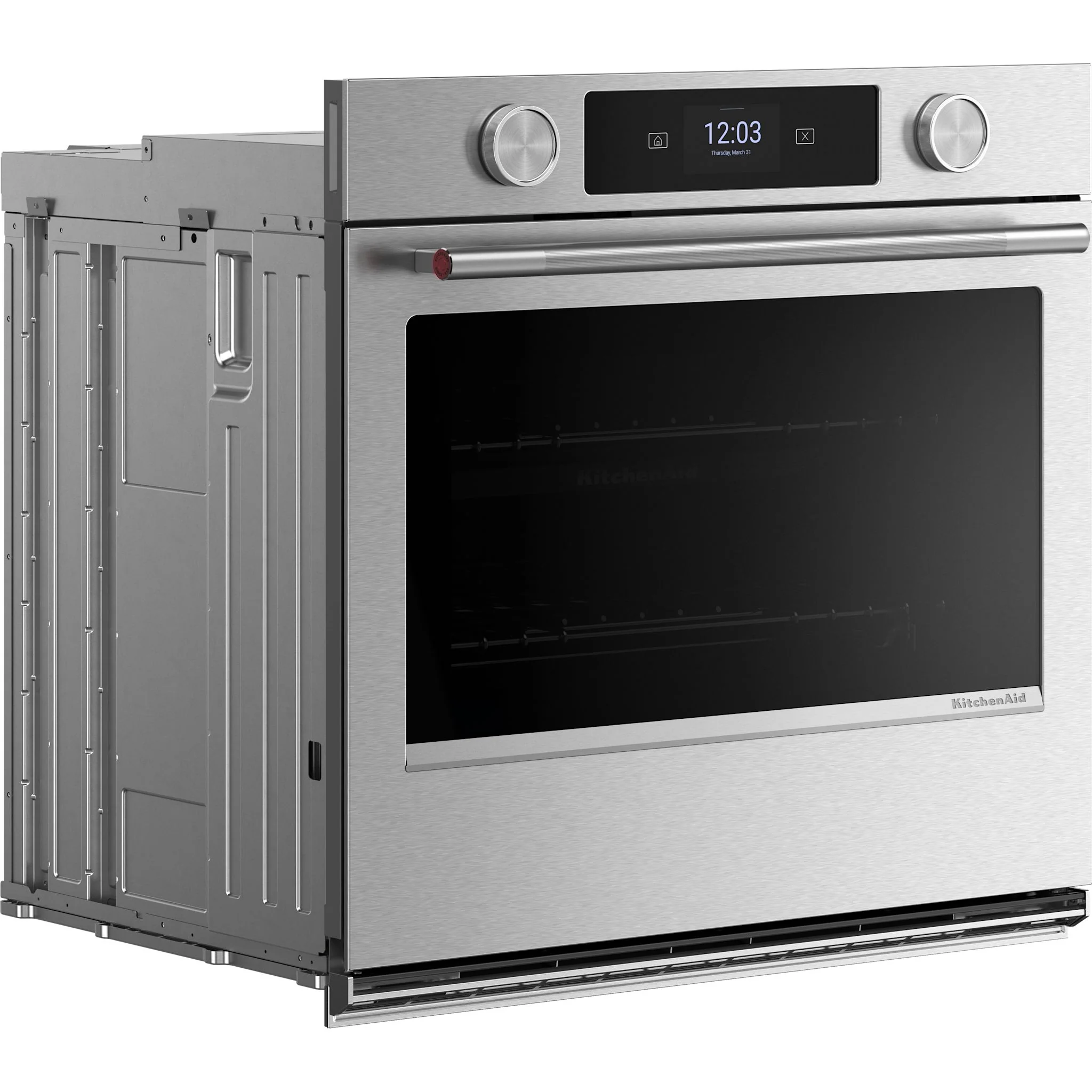 KitchenAid 30-inch Smart Electric Single Wall Oven with Assisted Cooking Modes - PrintShieldFinish -PrintShield Stainless (KOES730SPS) - Image 3