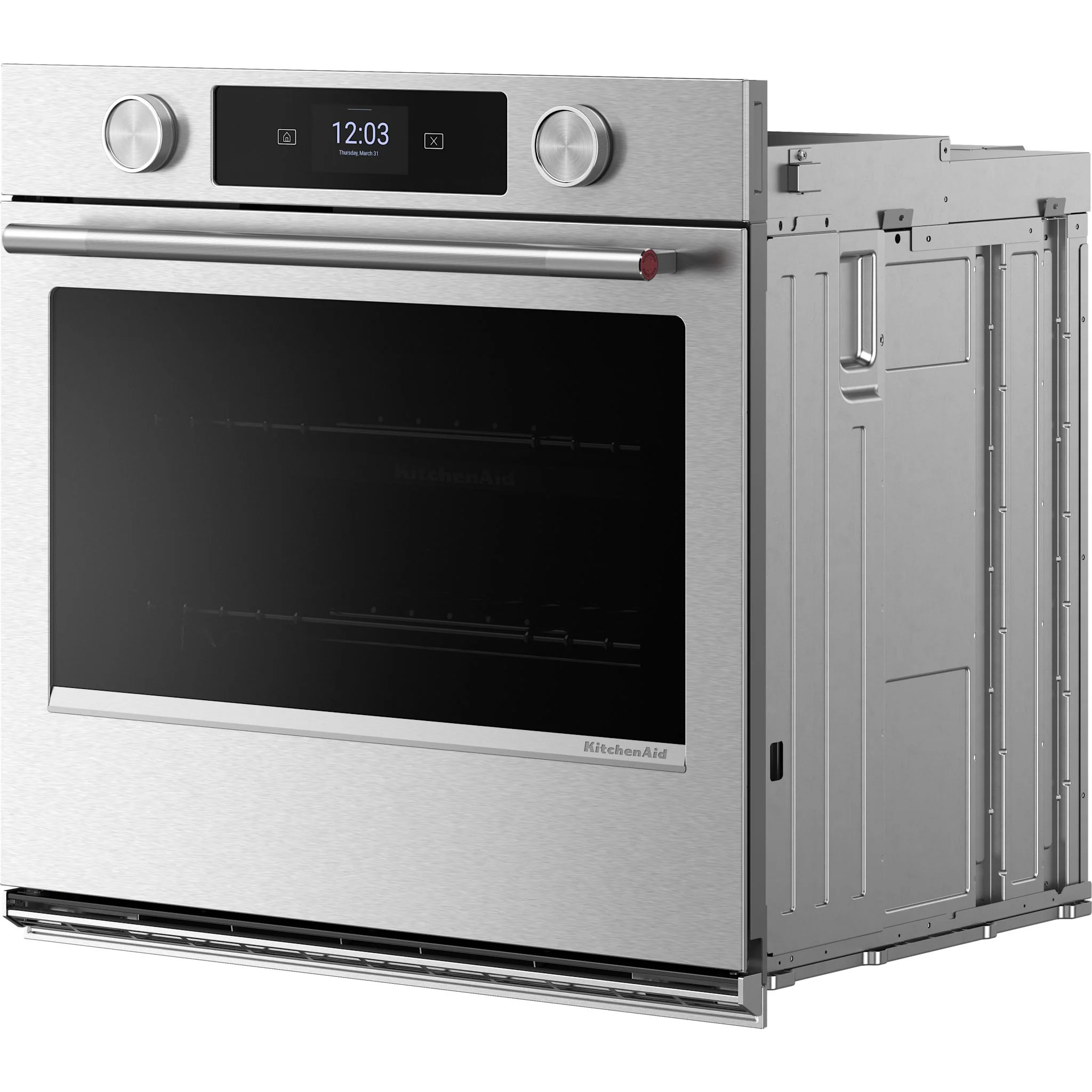 KitchenAid 30-inch Smart Electric Single Wall Oven with Assisted Cooking Modes - PrintShieldFinish -PrintShield Stainless (KOES730SPS) - Image 4