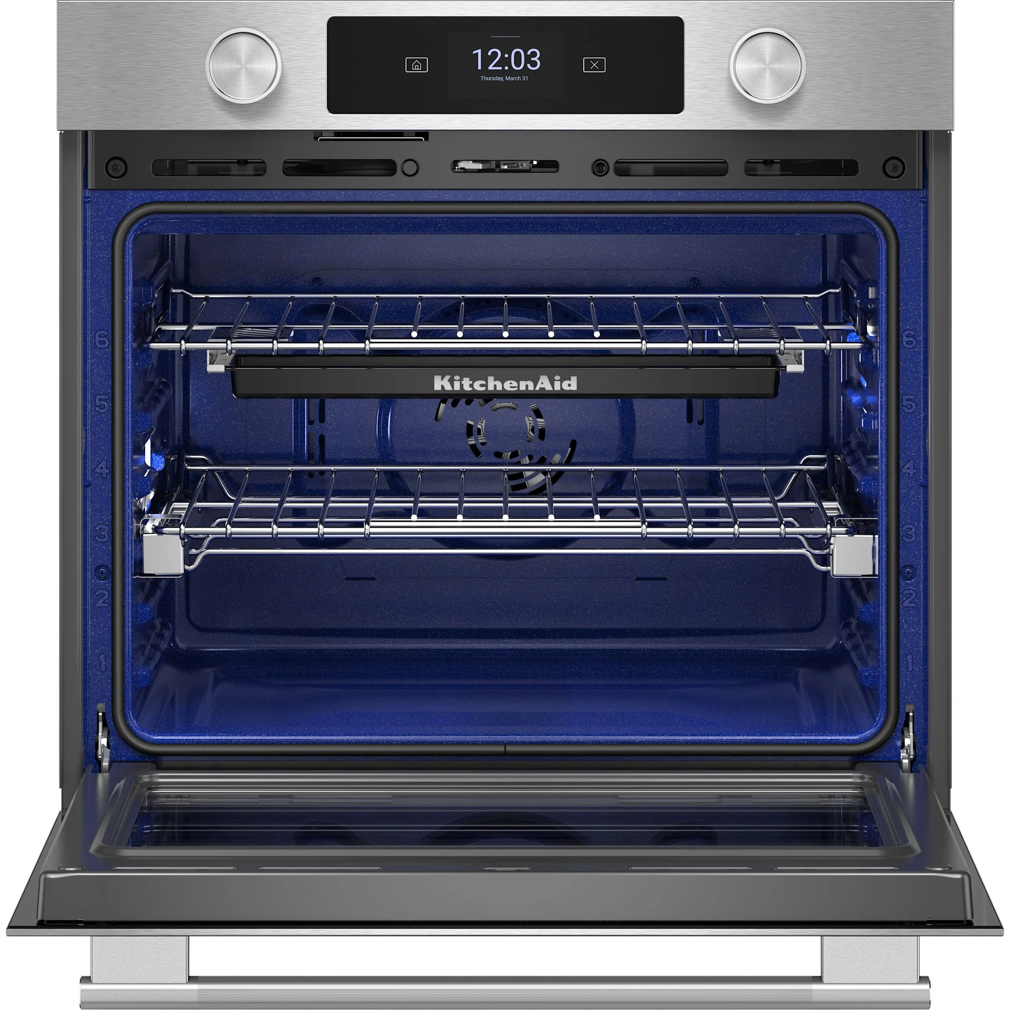 KitchenAid 30-inch Smart Electric Single Wall Oven with Assisted Cooking Modes - PrintShieldFinish -PrintShield Stainless (KOES730SPS) - Image 8