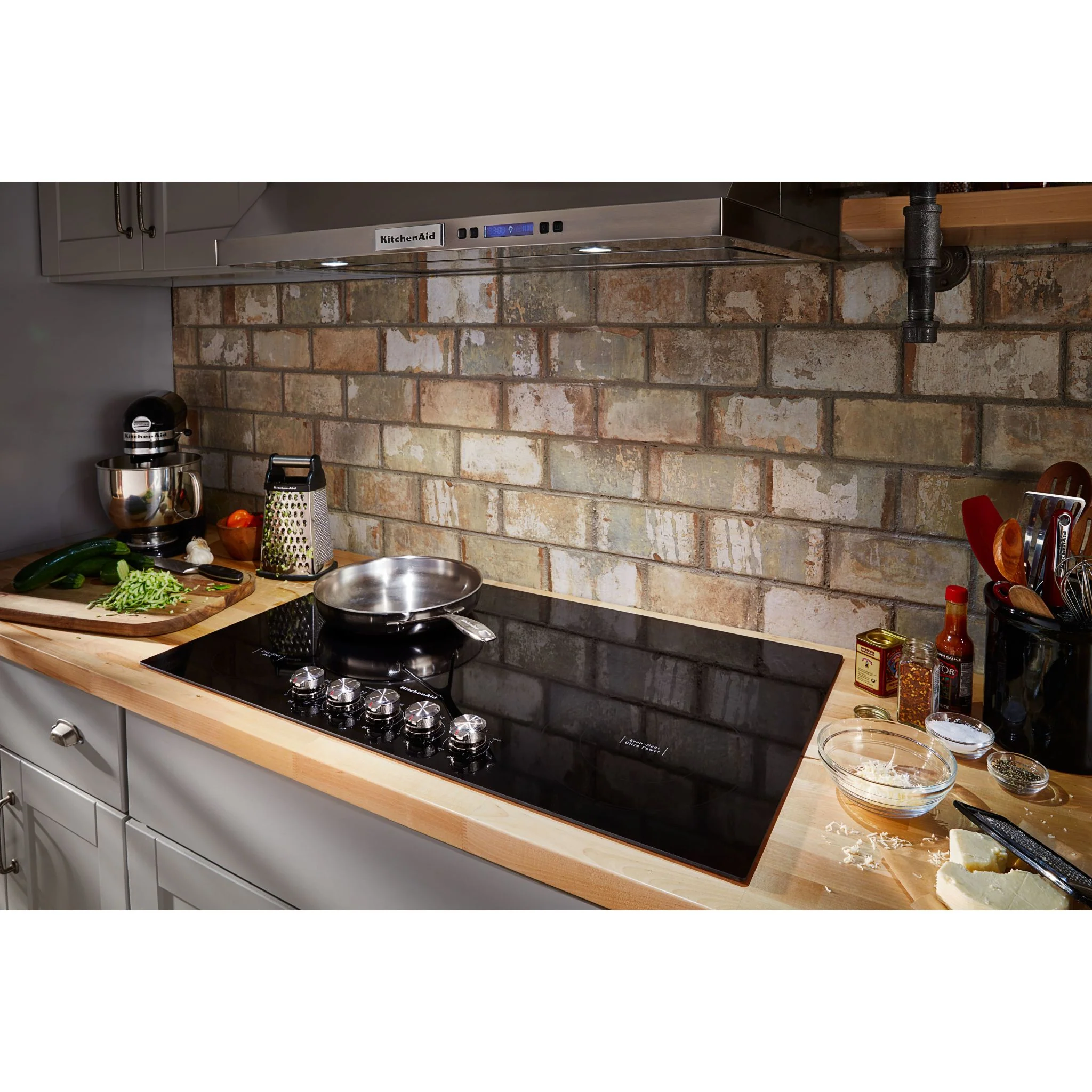 KitchenAid 36" Electric Cooktop with 5 Elements and Knob Controls -Black (KCES556HBL) - Image 10