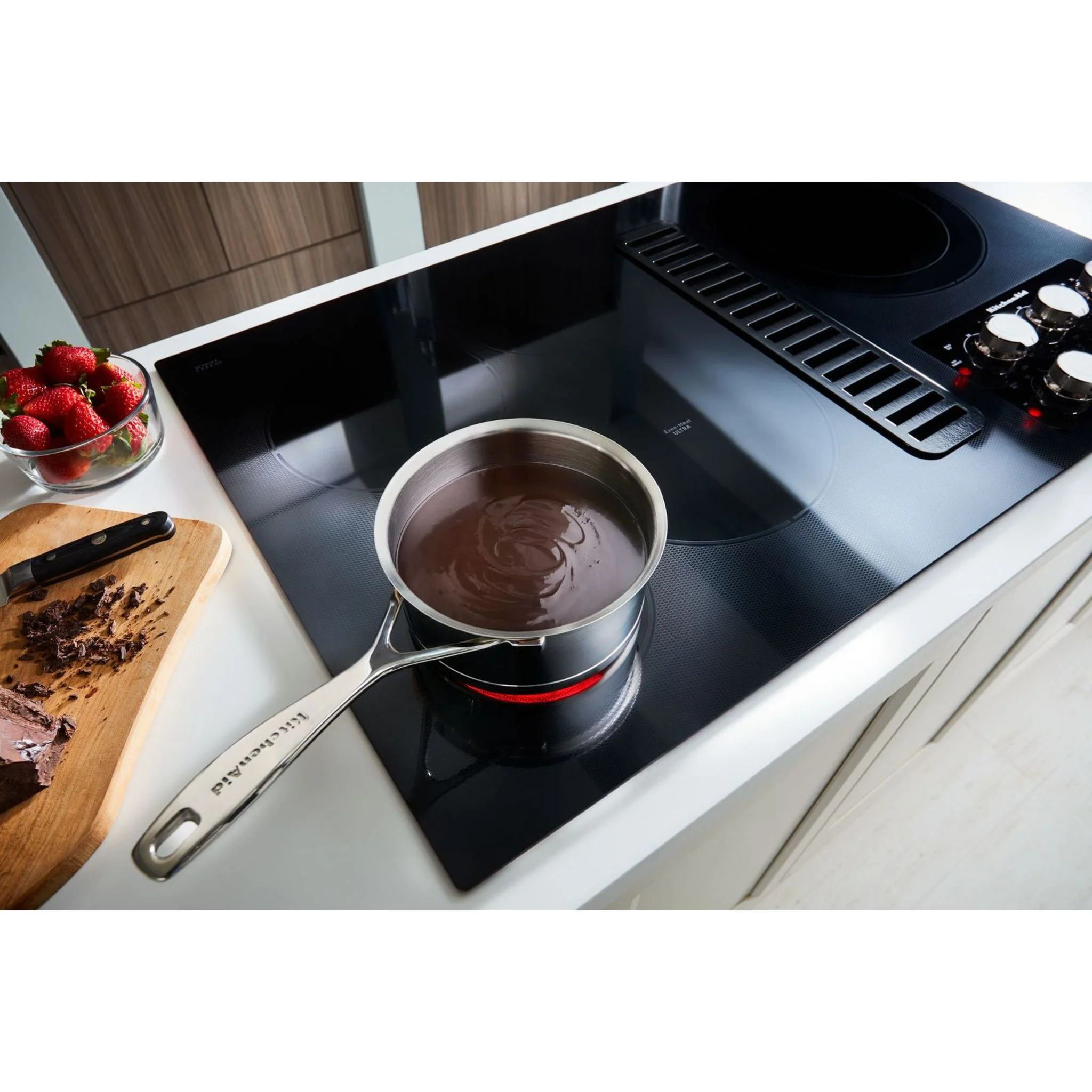 KitchenAid 36" Electric Downdraft Cooktop with 5 Elements -Black (KCED606GBL) - Image 16