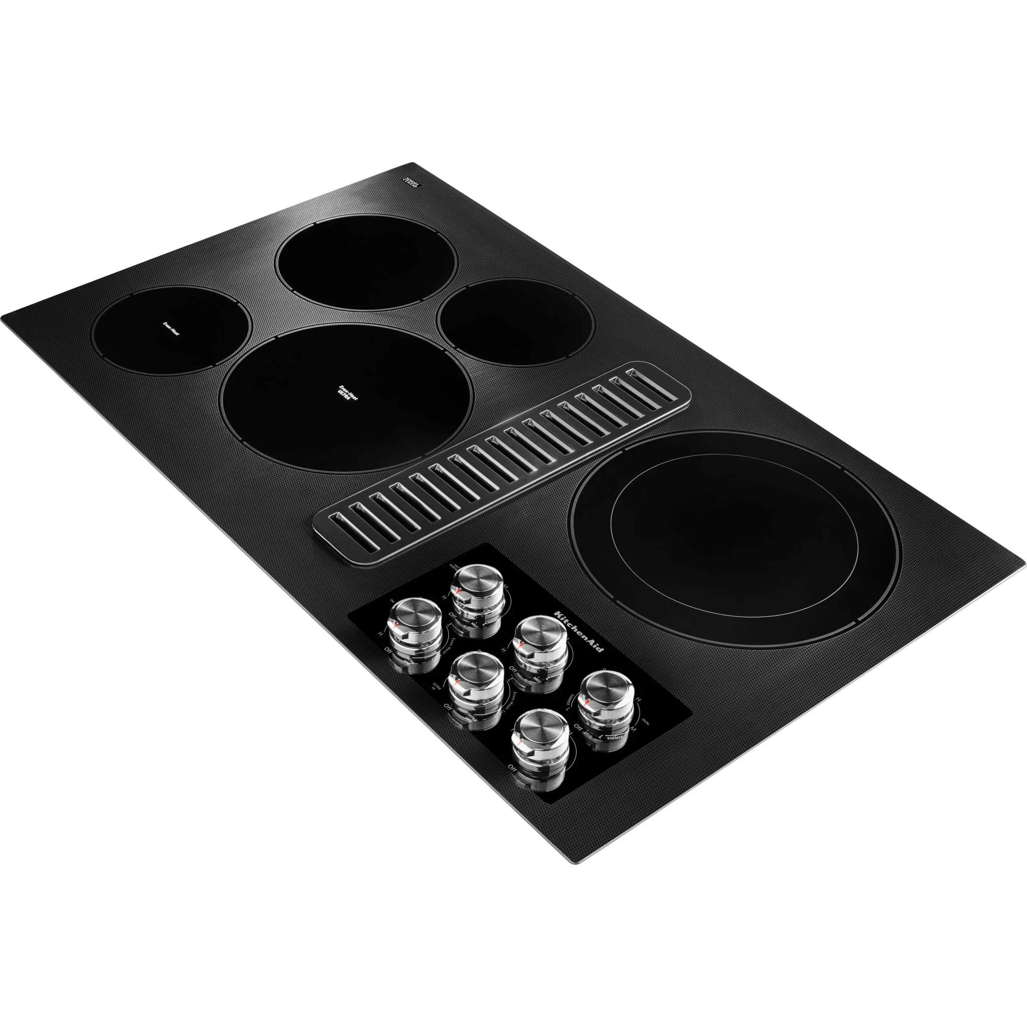 KitchenAid 36" Electric Downdraft Cooktop with 5 Elements -Black (KCED606GBL) - Image 2