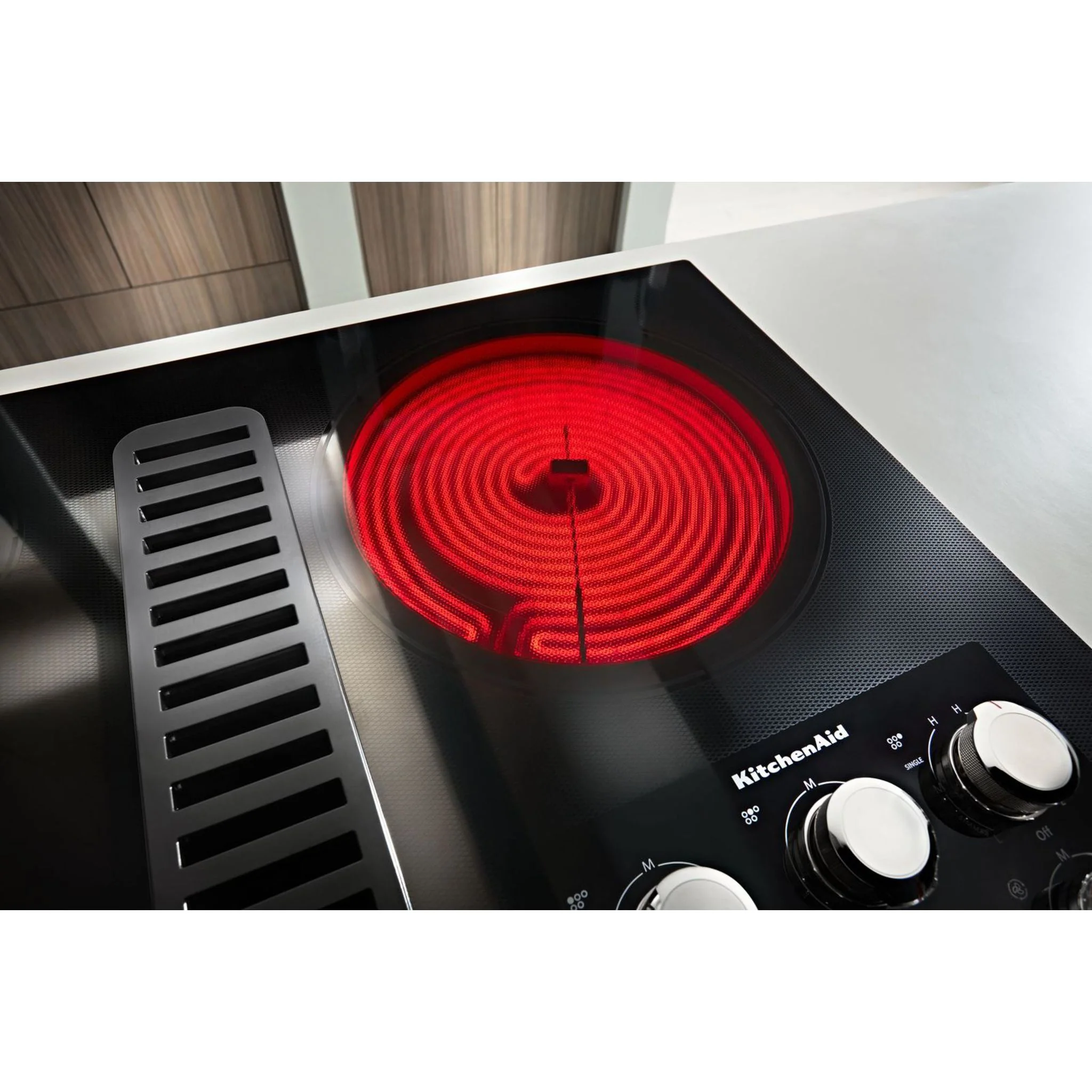 KitchenAid 36" Electric Downdraft Cooktop with 5 Elements -Black (KCED606GBL) - Image 20