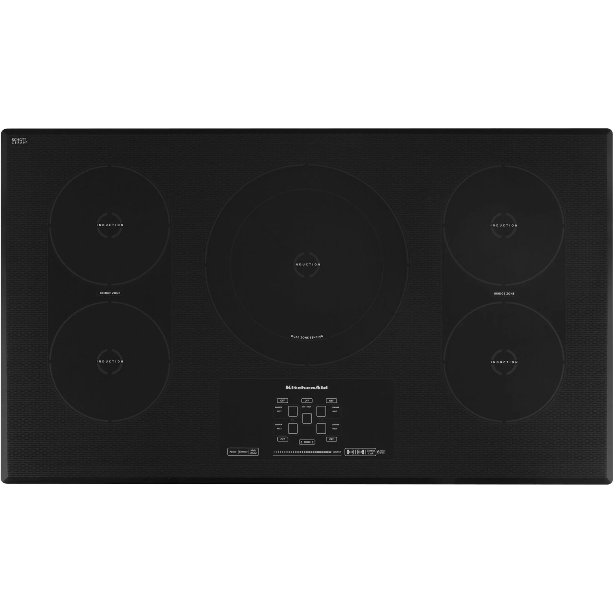 KitchenAid  36" 5-Element Induction Cooktop, Architect Series II (KICU569XBL) - Image 4