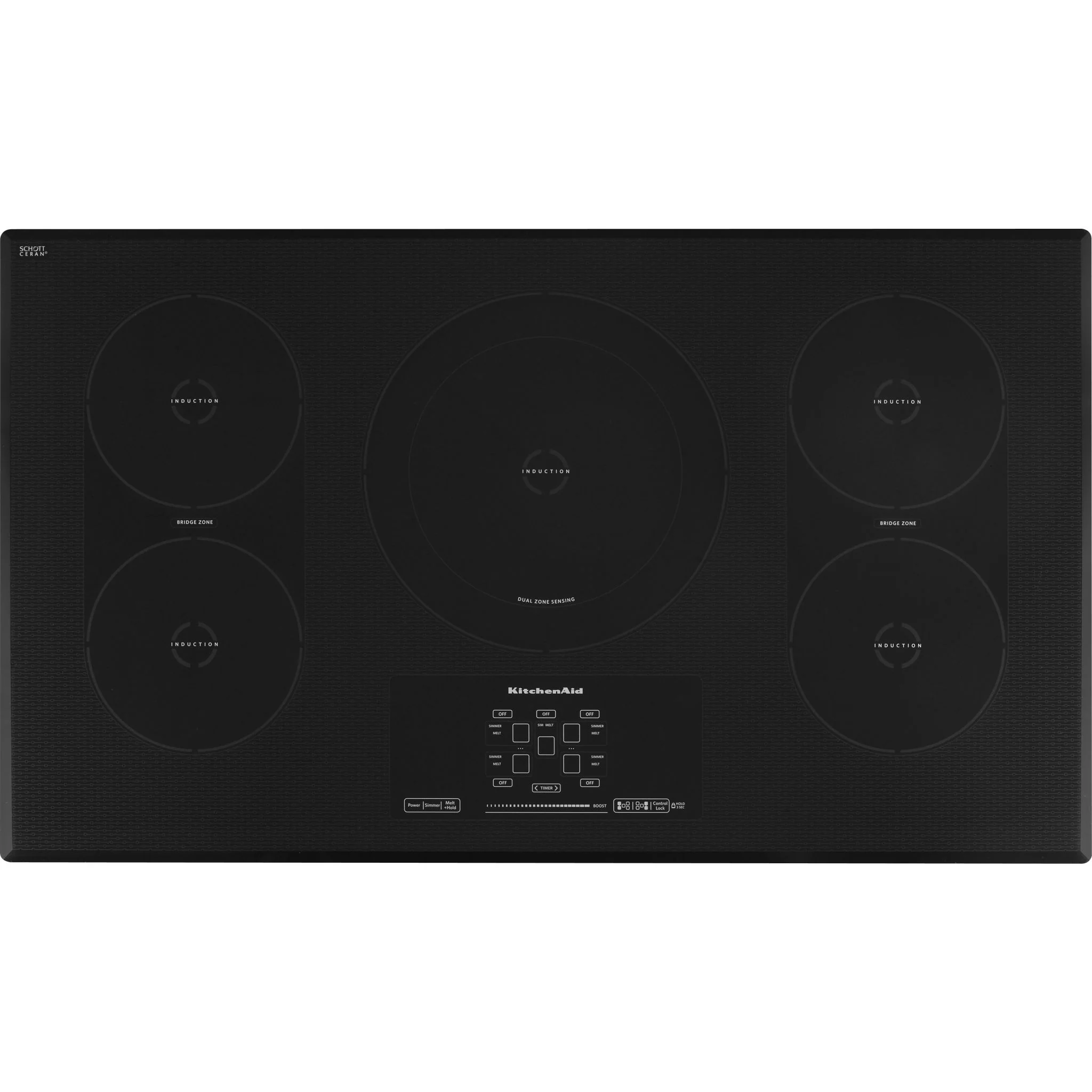KitchenAid  36" 5-Element Induction Cooktop, Architect Series II (KICU569XBL) - Image 5