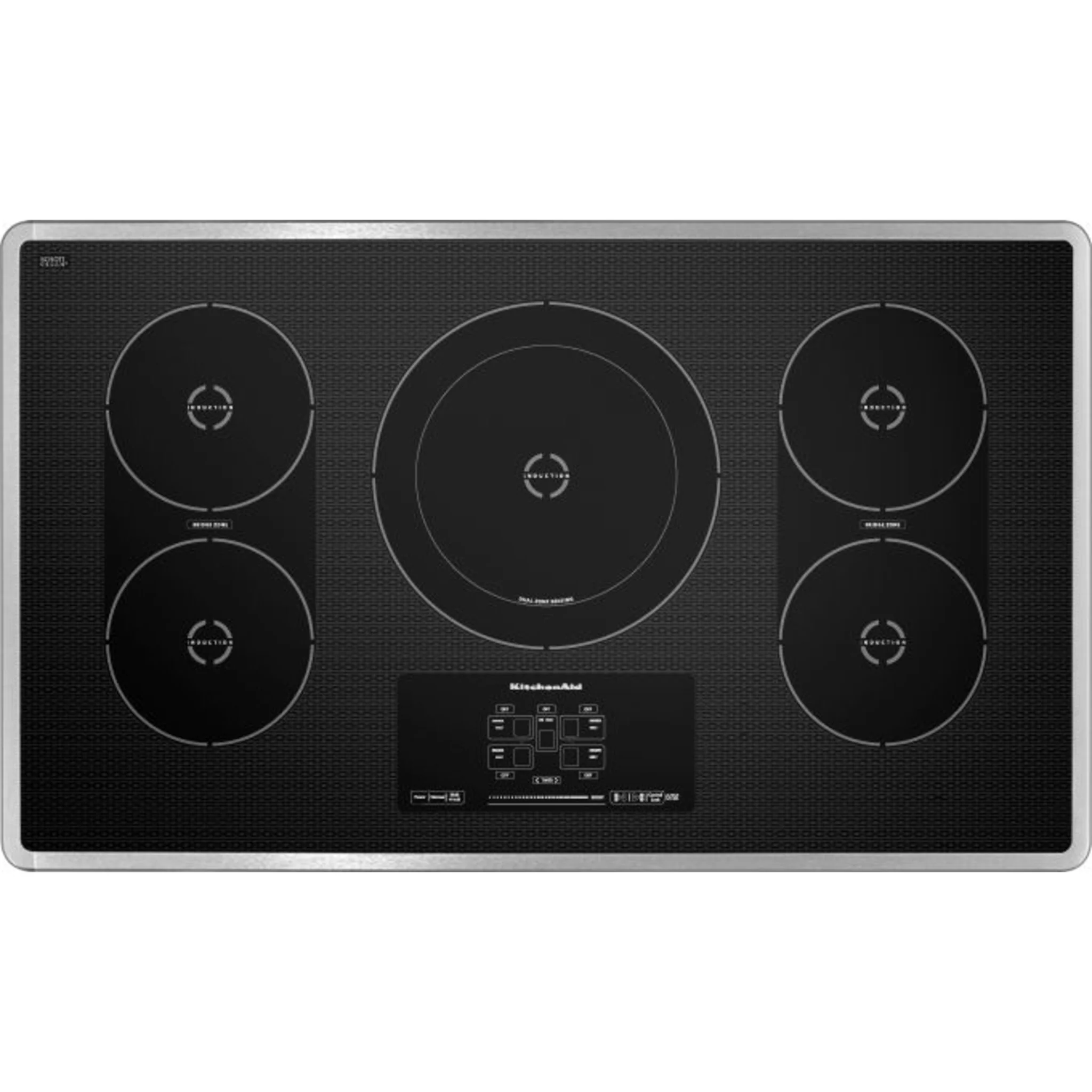 KitchenAid  36" Induction Cooktop with 5 Elements, Touch-Activated Controls and Power Slider (KICU569XSS) - Image 2