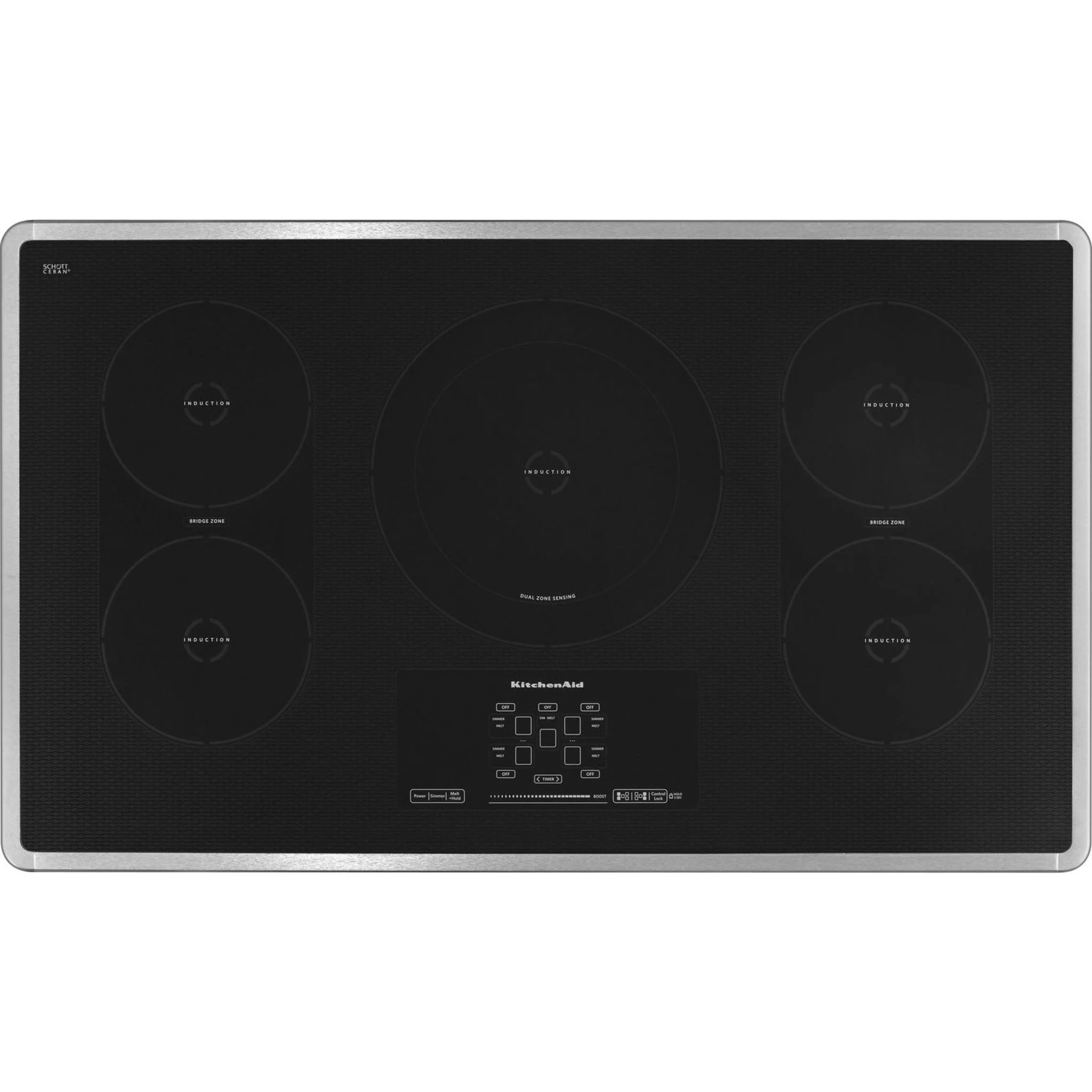 KitchenAid  36" Induction Cooktop with 5 Elements, Touch-Activated Controls and Power Slider (KICU569XSS) - Image 29