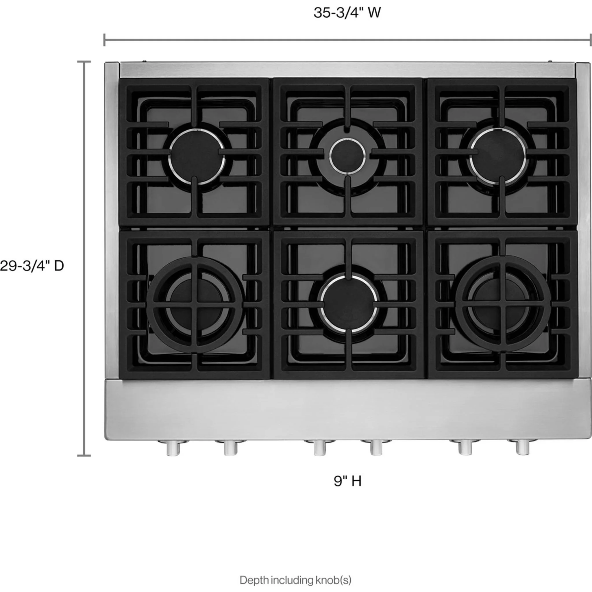 KitchenAid 36'' 6-Burner Commercial-Style Gas Rangetop -Stainless Steel (KCGC506JSS) - Image 37