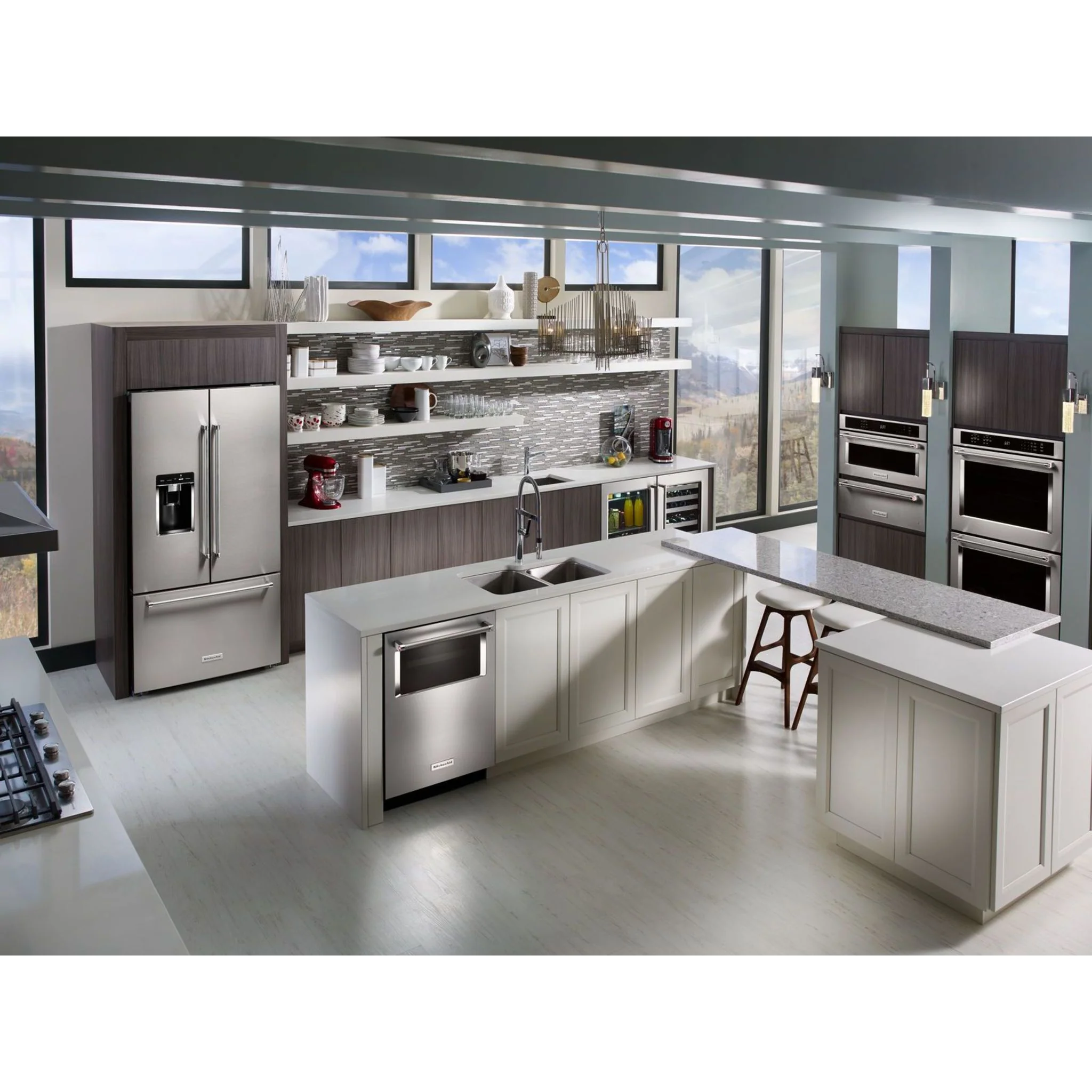 KitchenAid 36" 5-Burner Gas Cooktop with Griddle -Stainless Steel (KCGS956ESS) - Image 10