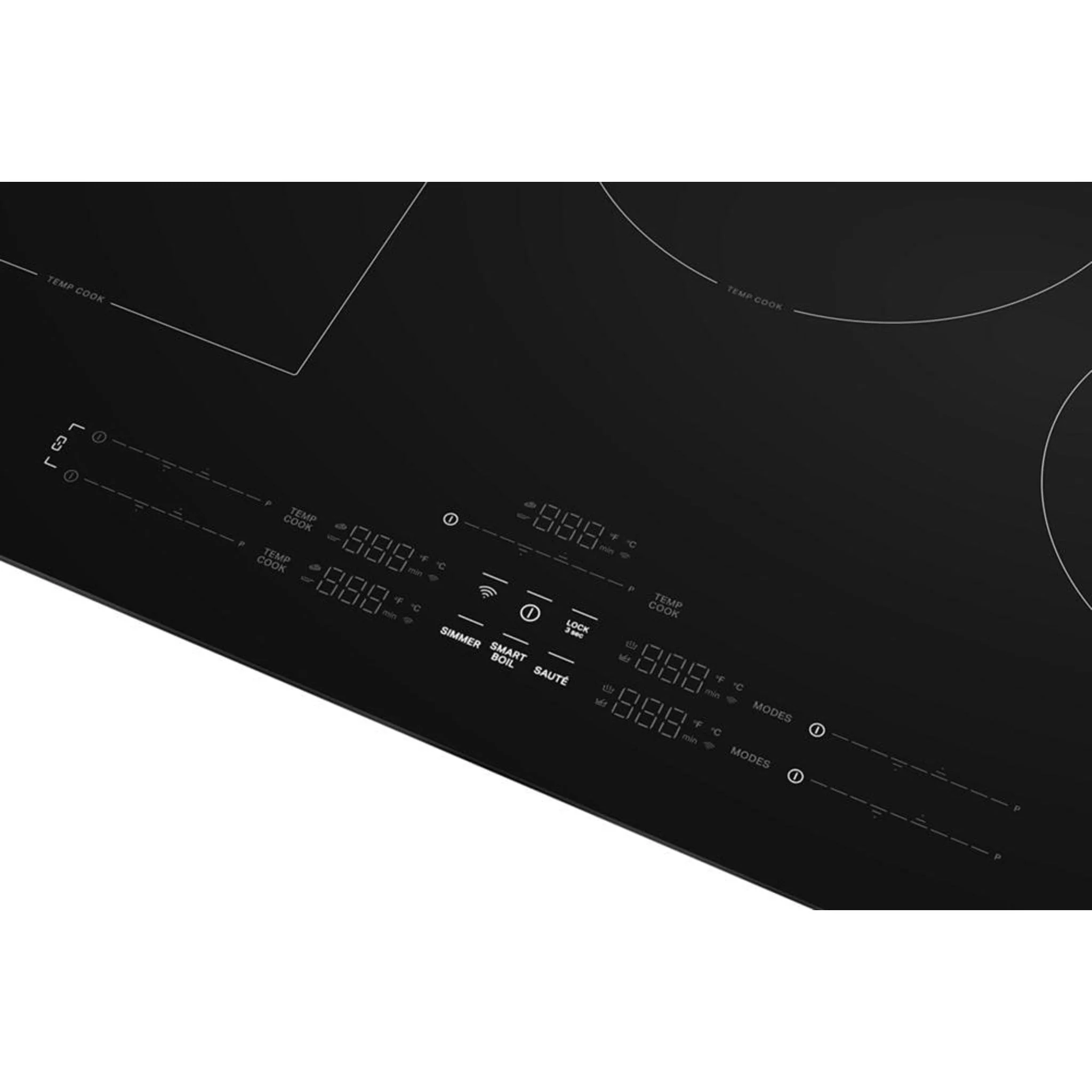 KitchenAid 36" Temp CookInduction Cooktop with 5 Cooking Zones -Black (KCIT736SBL) - Image 9