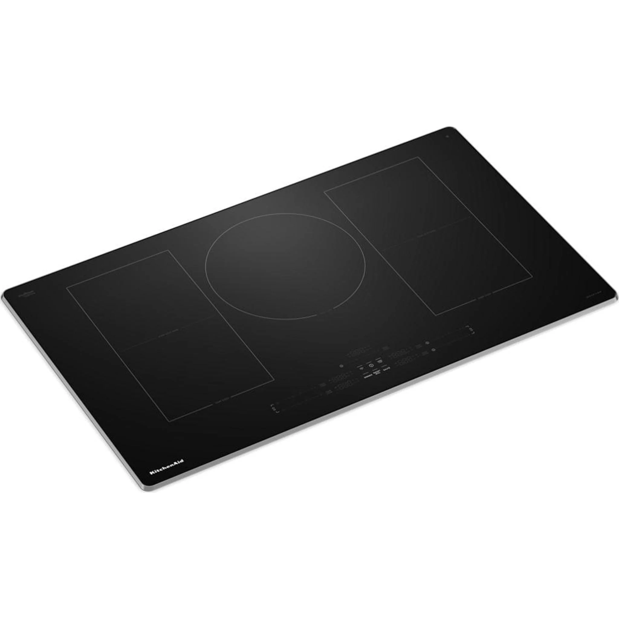 KitchenAid 36" Temp CookInduction Cooktop with 5 Cooking Zones -Blk Glass Touch Ctrl w SS side (KCIT736SSS) - Image 11
