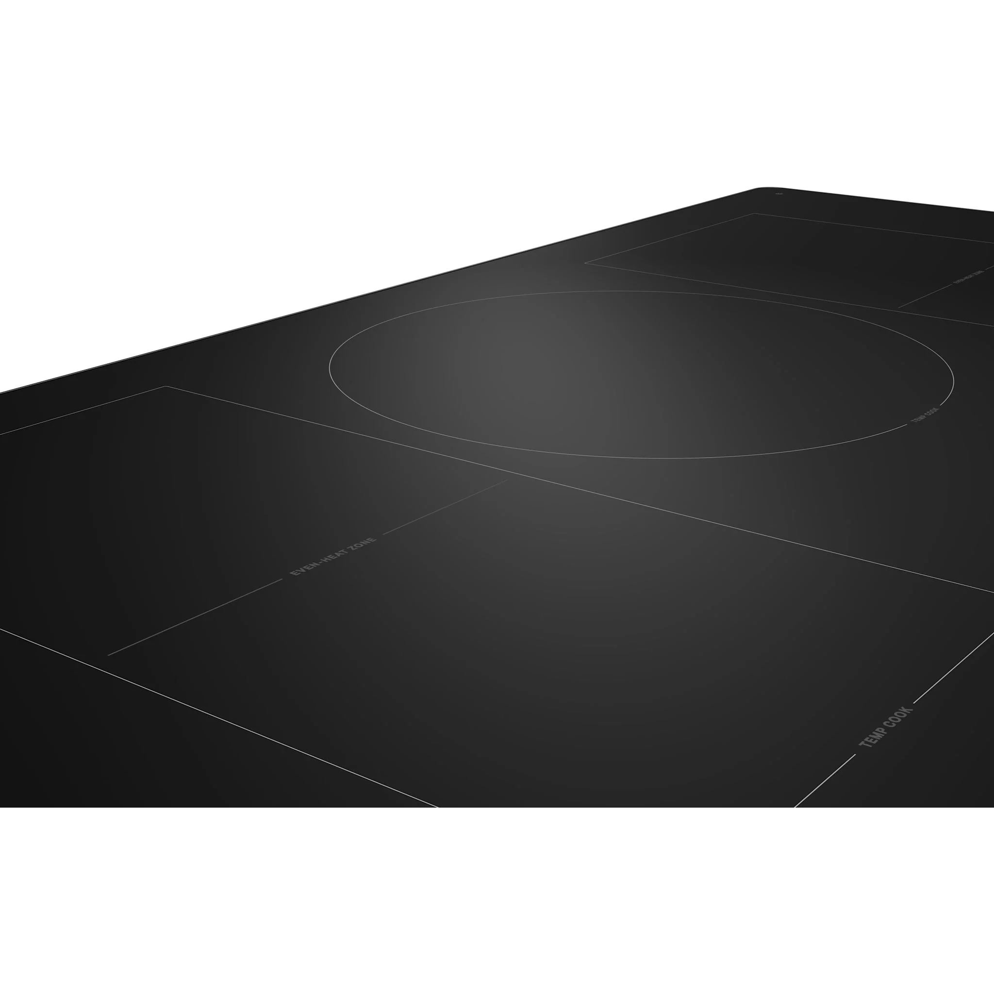 KitchenAid 36" Temp CookInduction Cooktop with 5 Cooking Zones -Blk Glass Touch Ctrl w SS side (KCIT736SSS) - Image 3