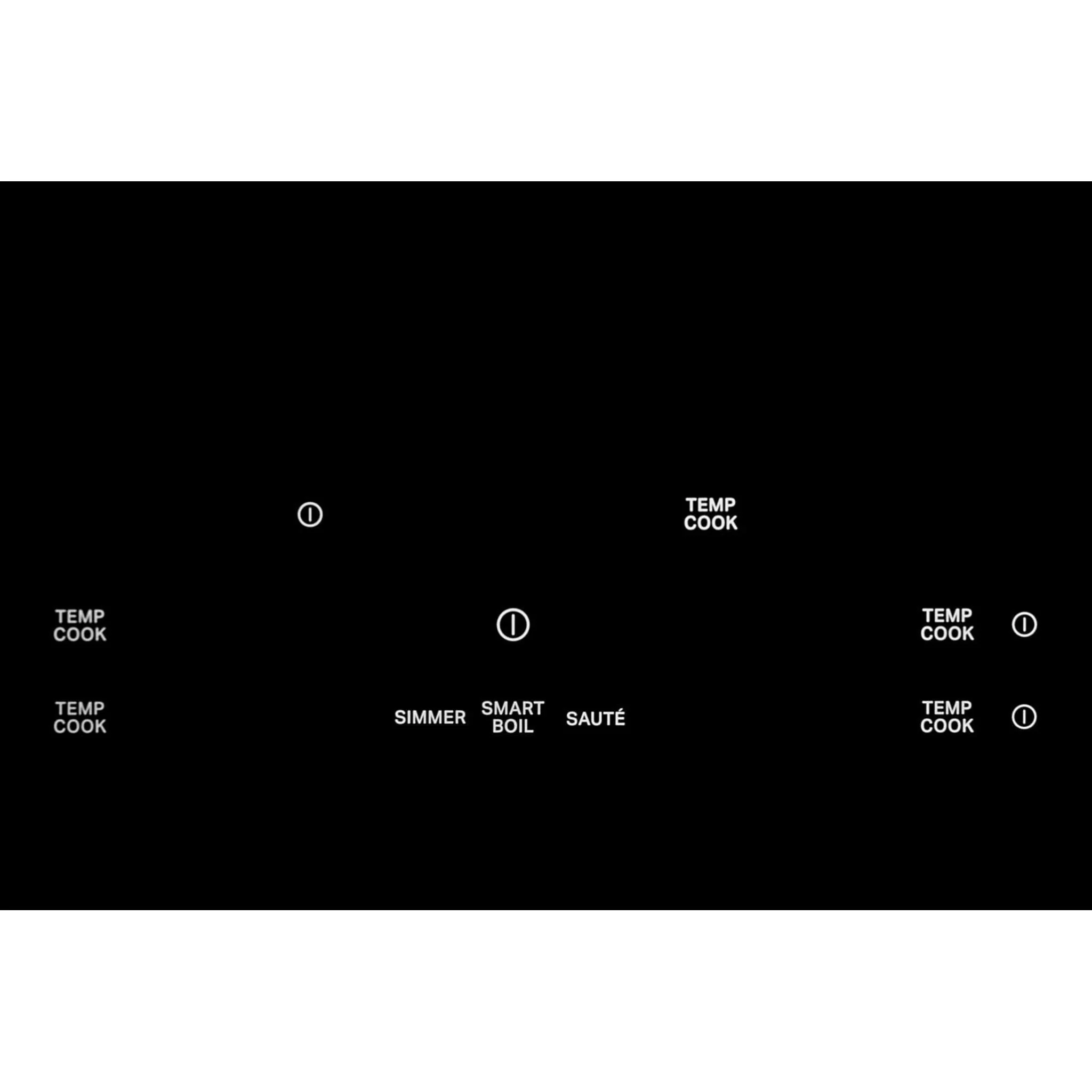 KitchenAid 36" Temp CookInduction Cooktop with 5 Cooking Zones -Blk Glass Touch Ctrl w SS side (KCIT736SSS) - Image 4