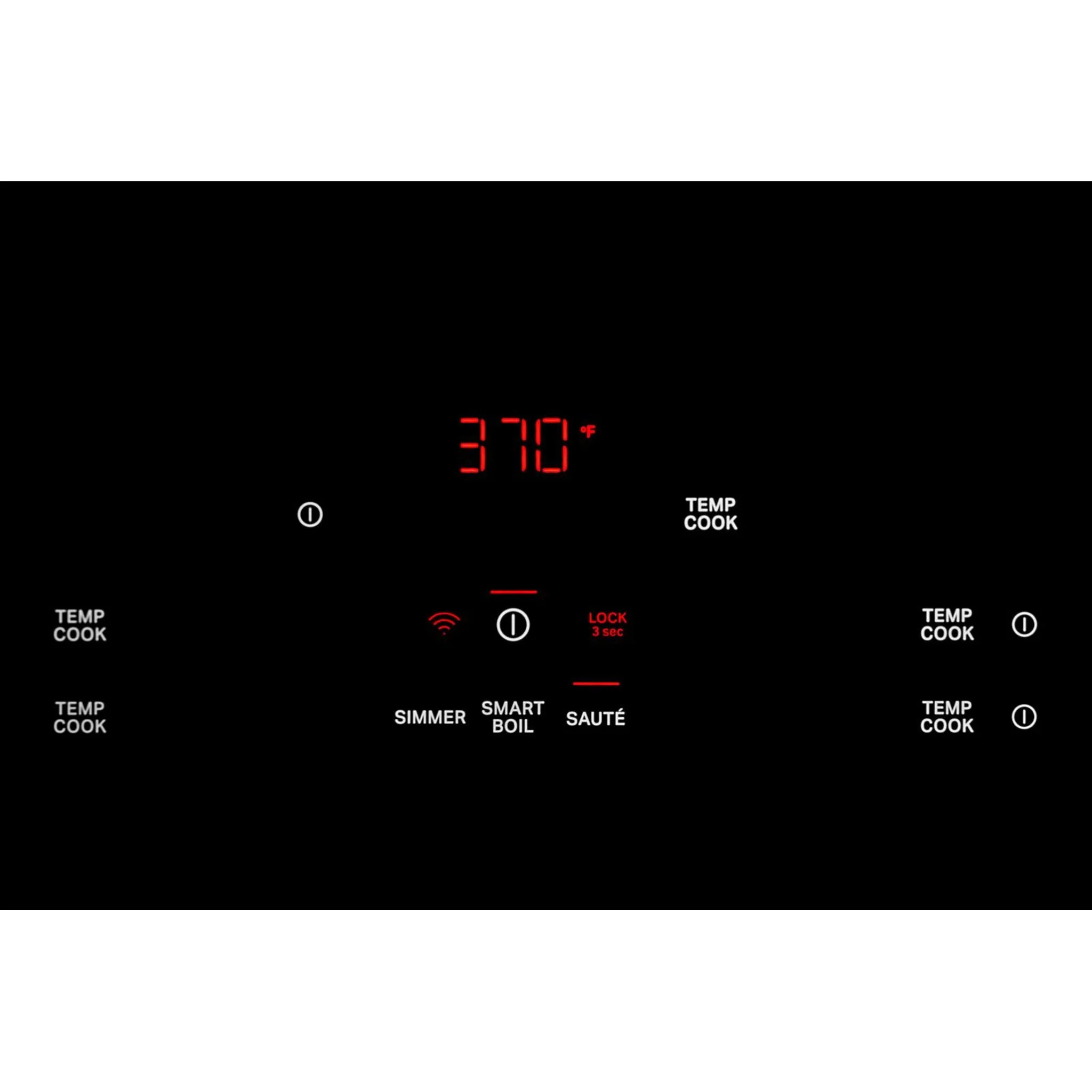 KitchenAid 36" Temp CookInduction Cooktop with 5 Cooking Zones -Blk Glass Touch Ctrl w SS side (KCIT736SSS) - Image 7