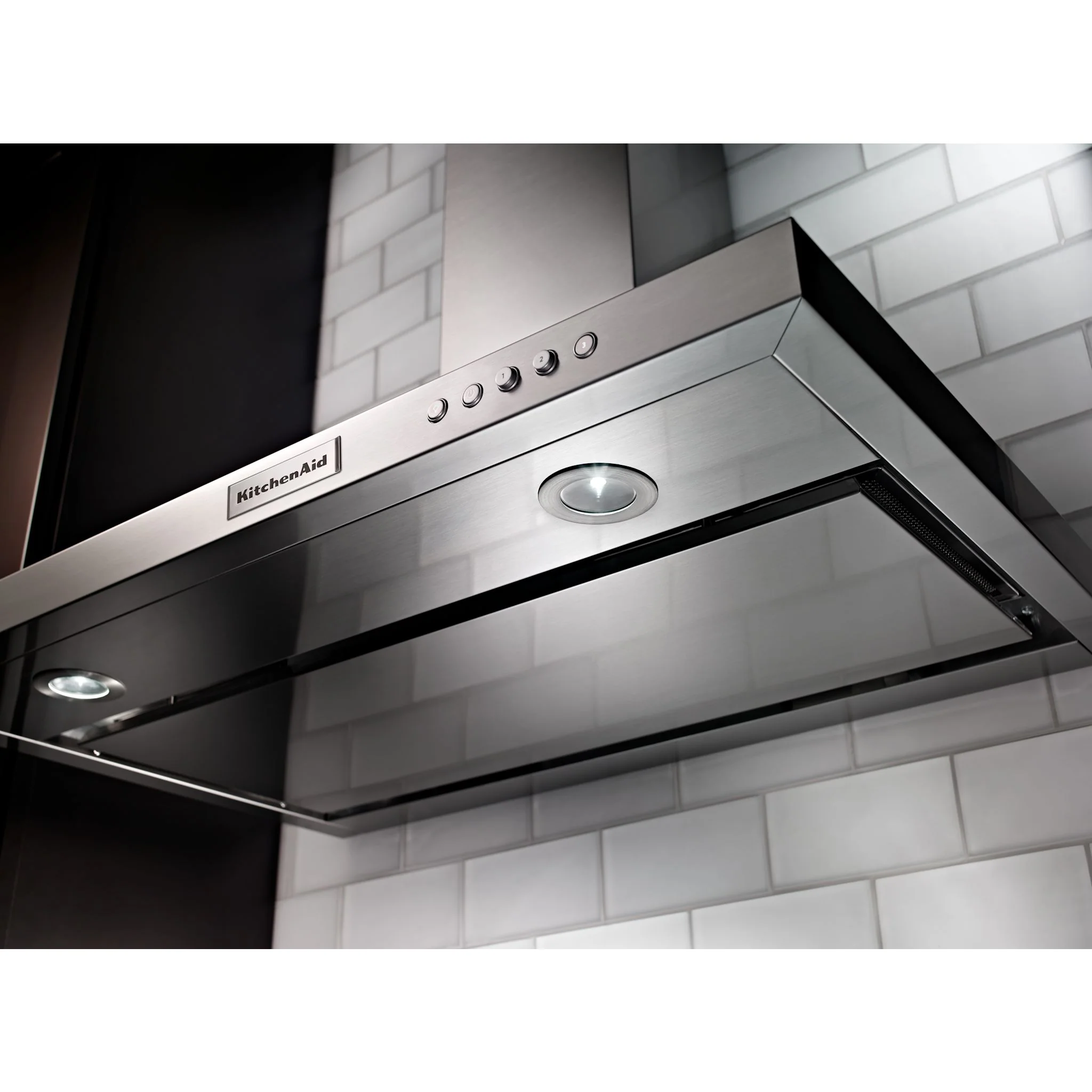 KitchenAid 36" Wall-Mount, 3-Speed Canopy Hood -Stainless Steel (KVWB406DSS) - Image 5