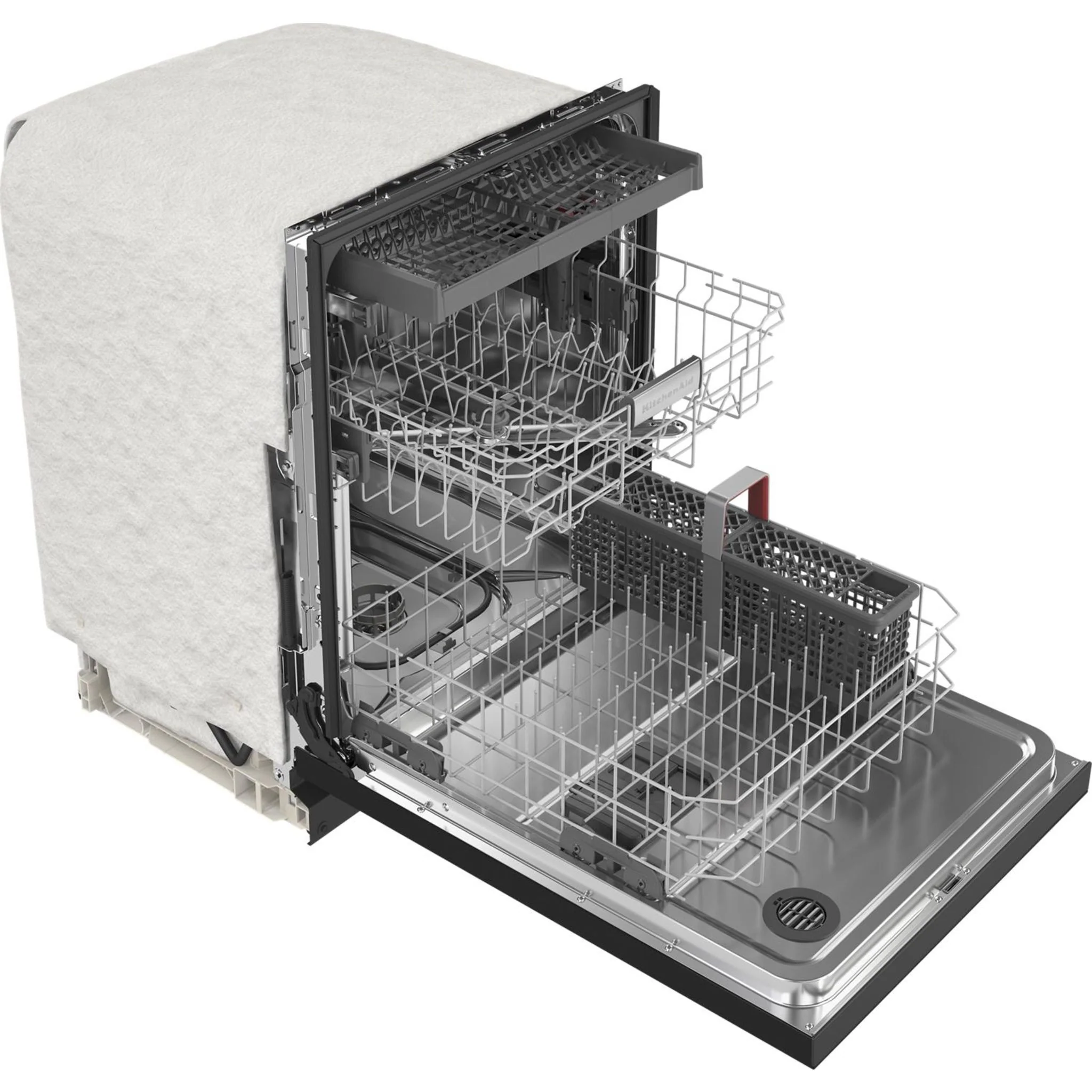 KitchenAid  39 dBA Dishwasher with Third Level Utensil Rack - Black (KDFE204KBL) - Image 29