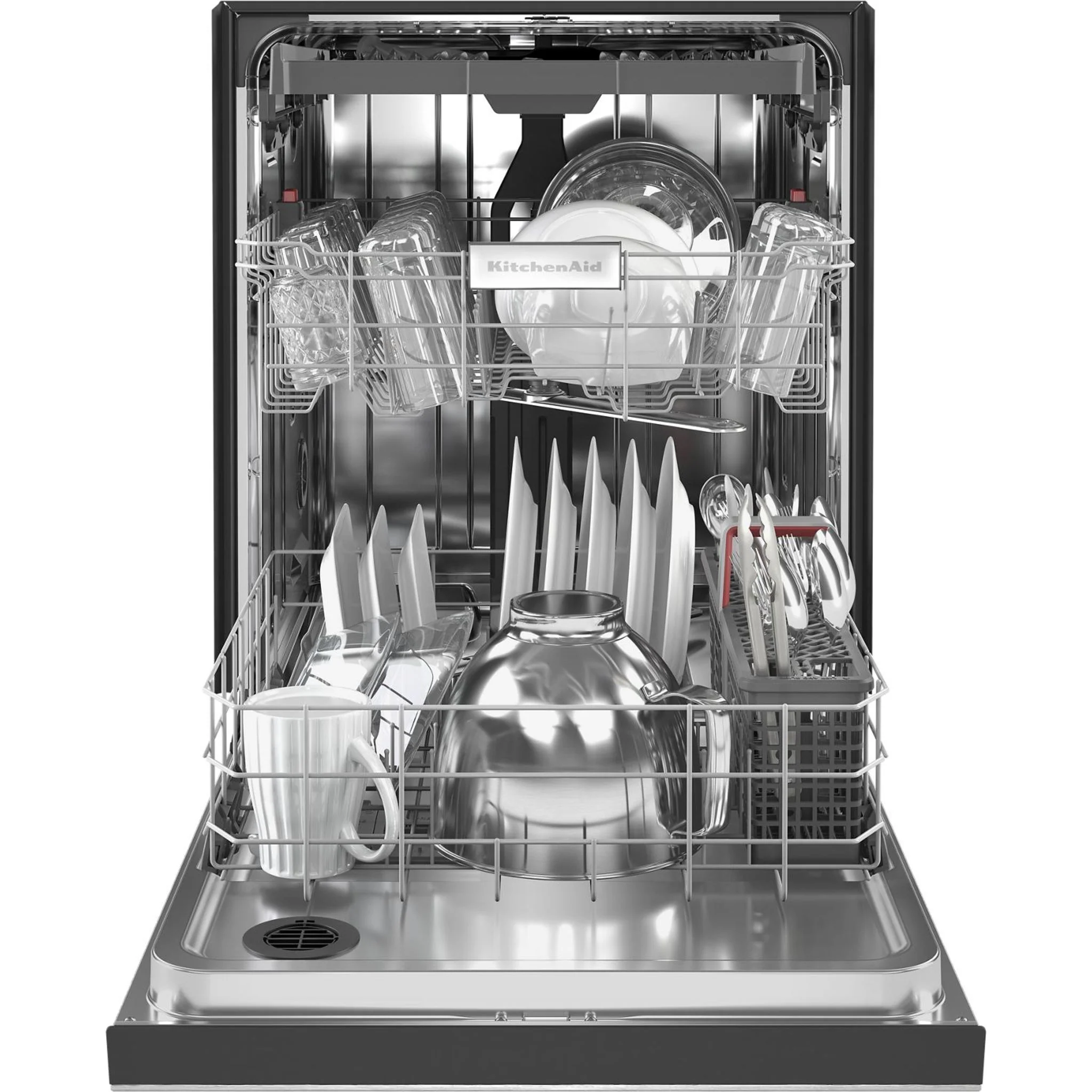 KitchenAid 39 dBA Dishwasher in PrintShield Finish with Third Level Utensil Rack - Stainless Steel (KDFE204KPS) - Image 32