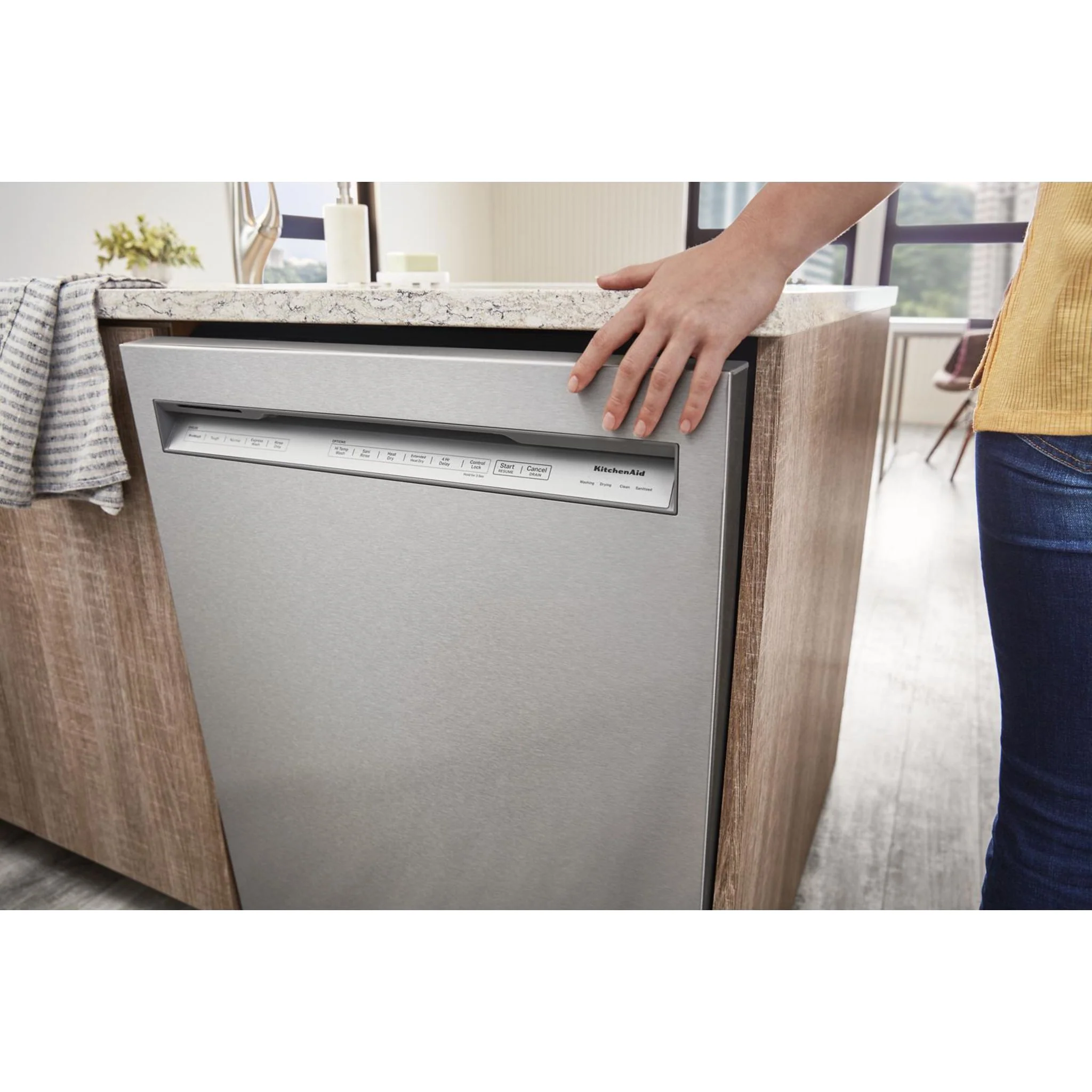 KitchenAid 39 dBA Dishwasher in PrintShield Finish with Third Level Utensil Rack - Stainless Steel (KDFE204KPS) - Image 37
