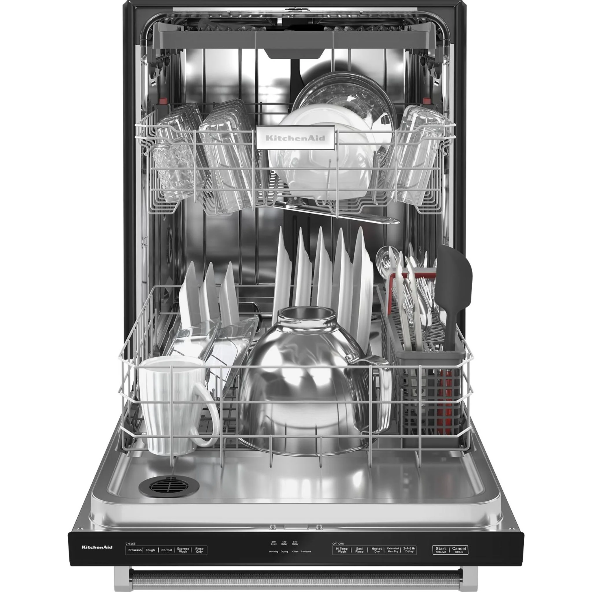 KitchenAid 39 dBA Dishwasher with Third Level Utensil Rack - Black (KDTE204KBL) - Image 14