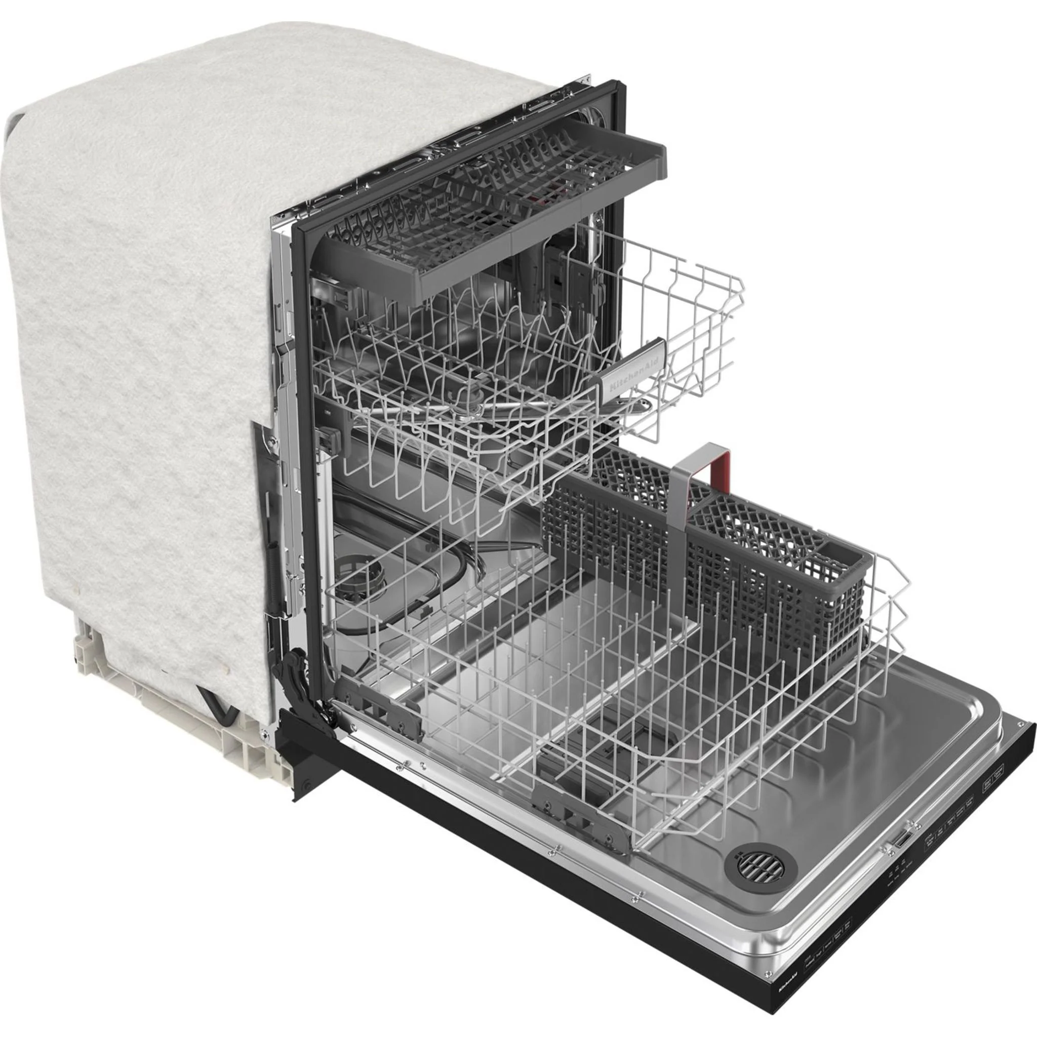 KitchenAid 39 dBA Dishwasher with Third Level Utensil Rack - Black (KDTE204KBL) - Image 2