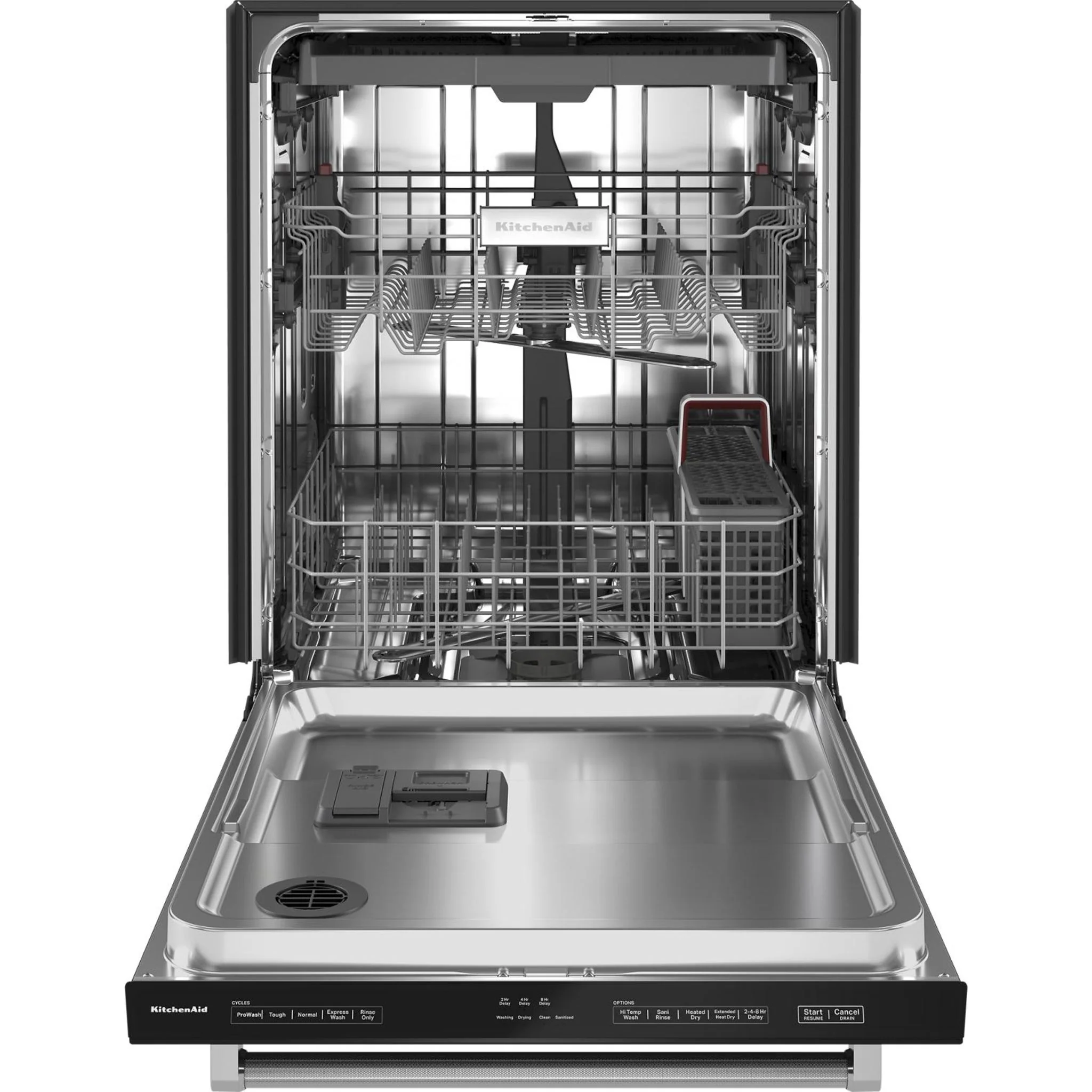 KitchenAid 39 dBA Dishwasher with Third Level Utensil Rack - Black (KDTE204KBL) - Image 37